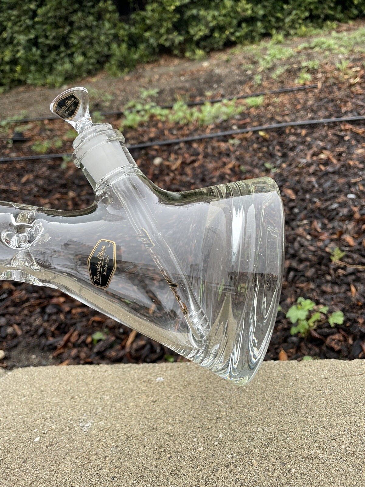9mmHeavy Thick Glass Water Pipe Bong Beaker 14 Inch Durable Glass