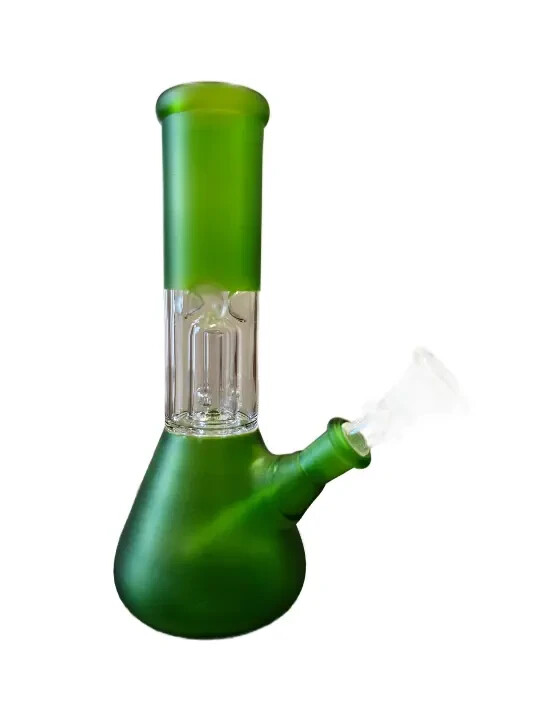 😍8&Prime; ART COLORED GLASS WATER PIPE WITH PERCOLATOR😎COOL STRAIGHT NECK BONGS