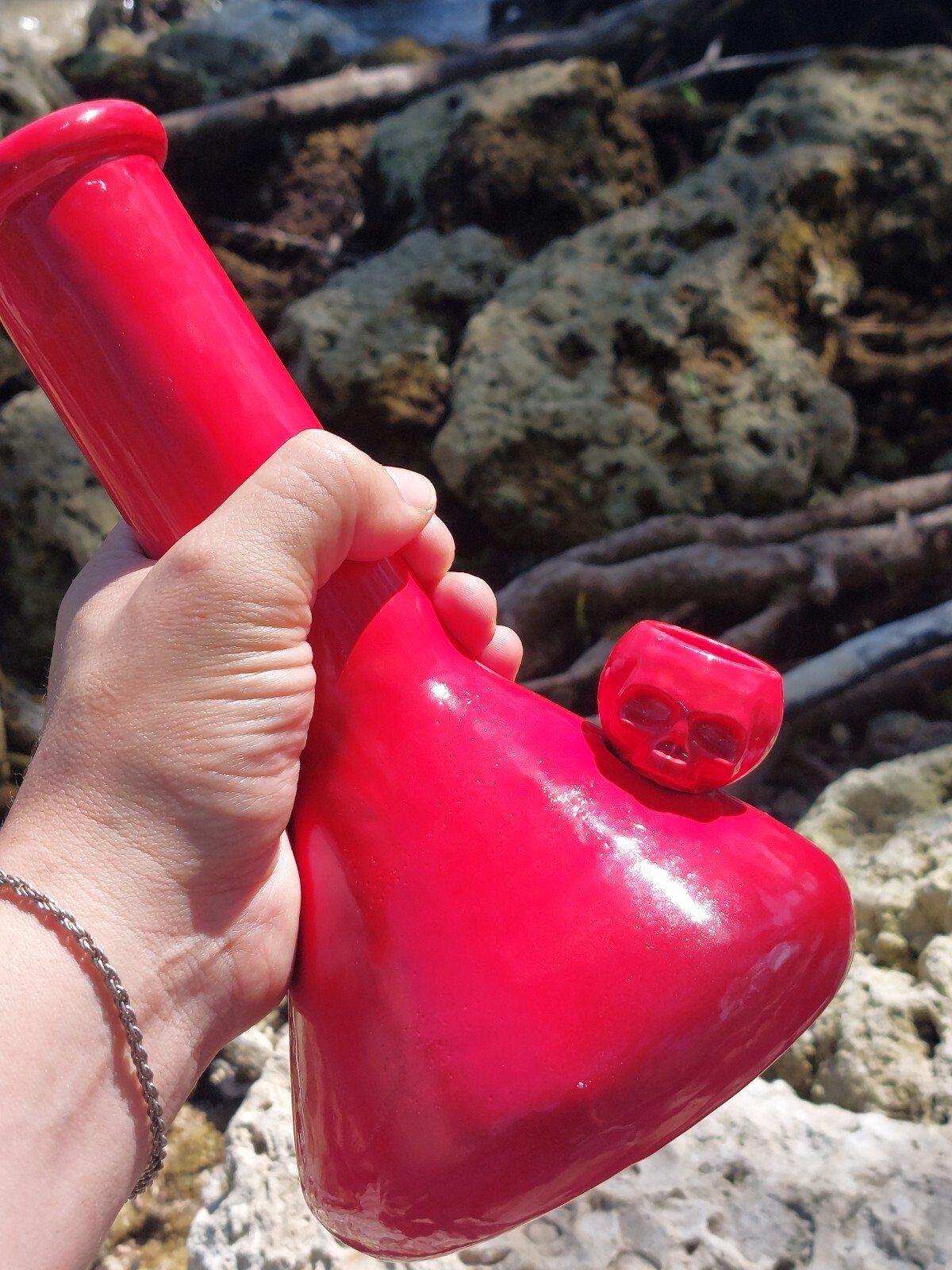 10 Inch ceramic Beaker Smoking Pipe / Bong /Hookah For Tobacco Use Only