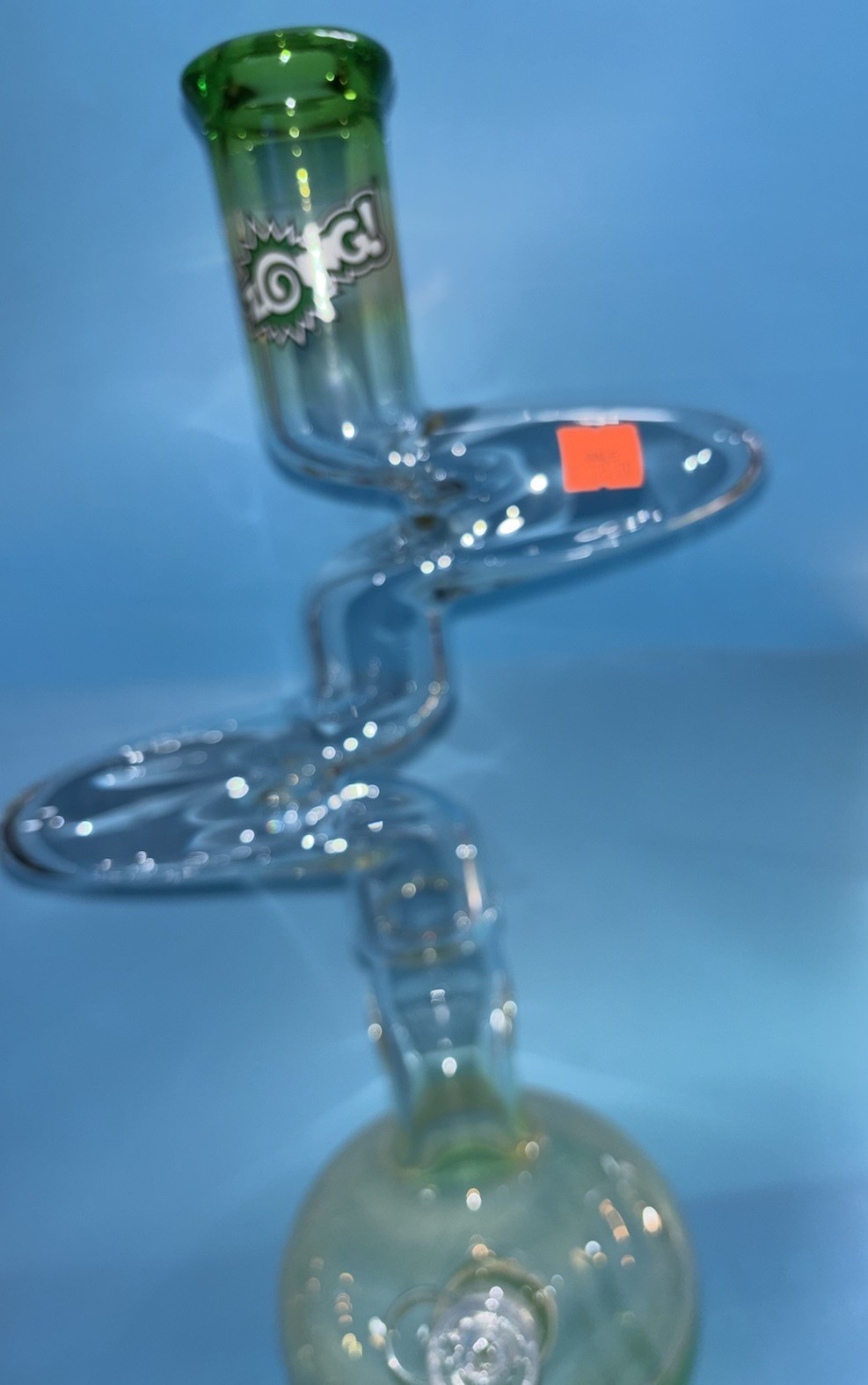Heady Zong Glass Bubbler Water Pipe American Made Fumed Wigwag 14 Mm Spoon