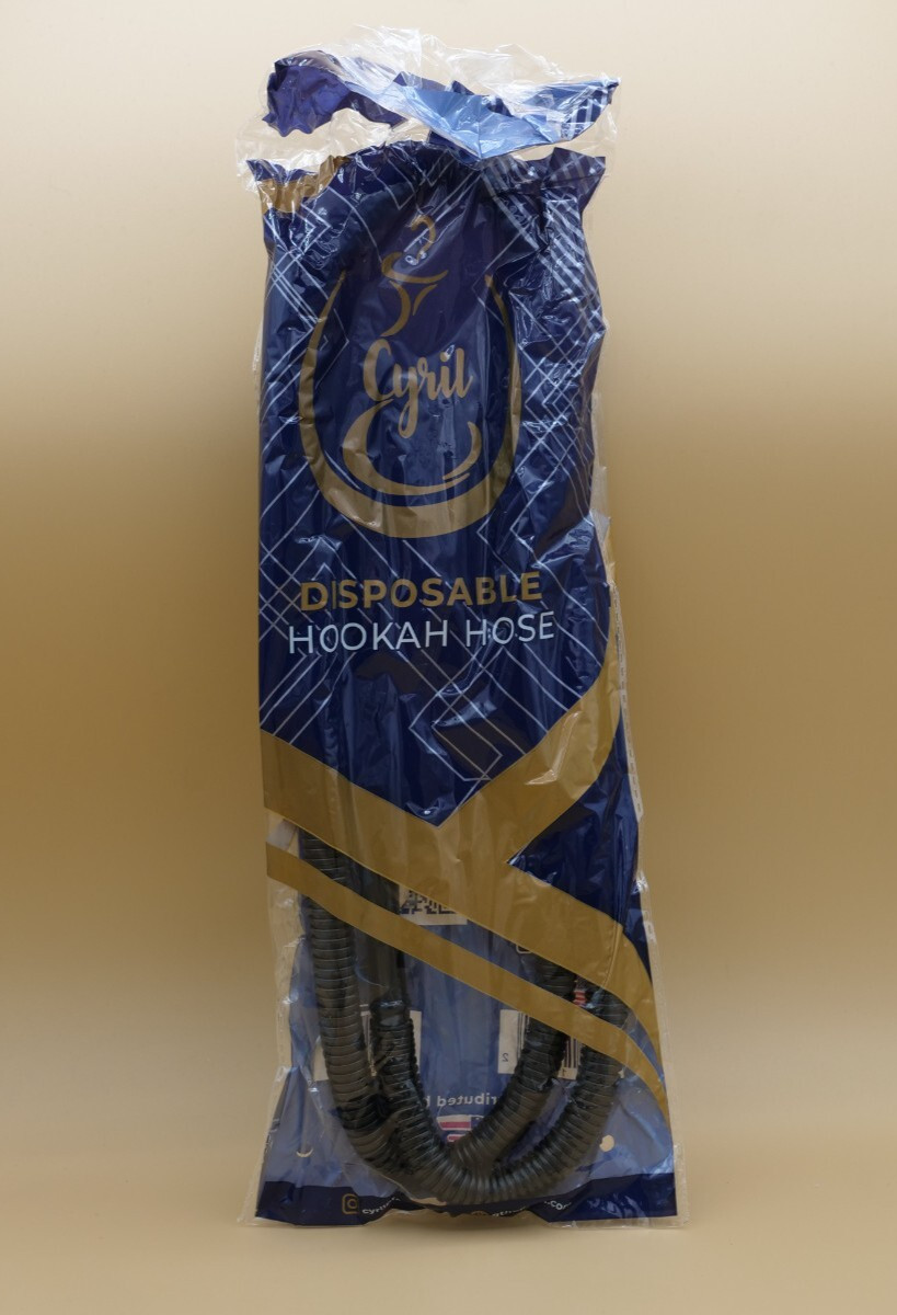 Cyril Disposable hookah hose NEW – Black , 6PCS / L: 59″ (150CM)