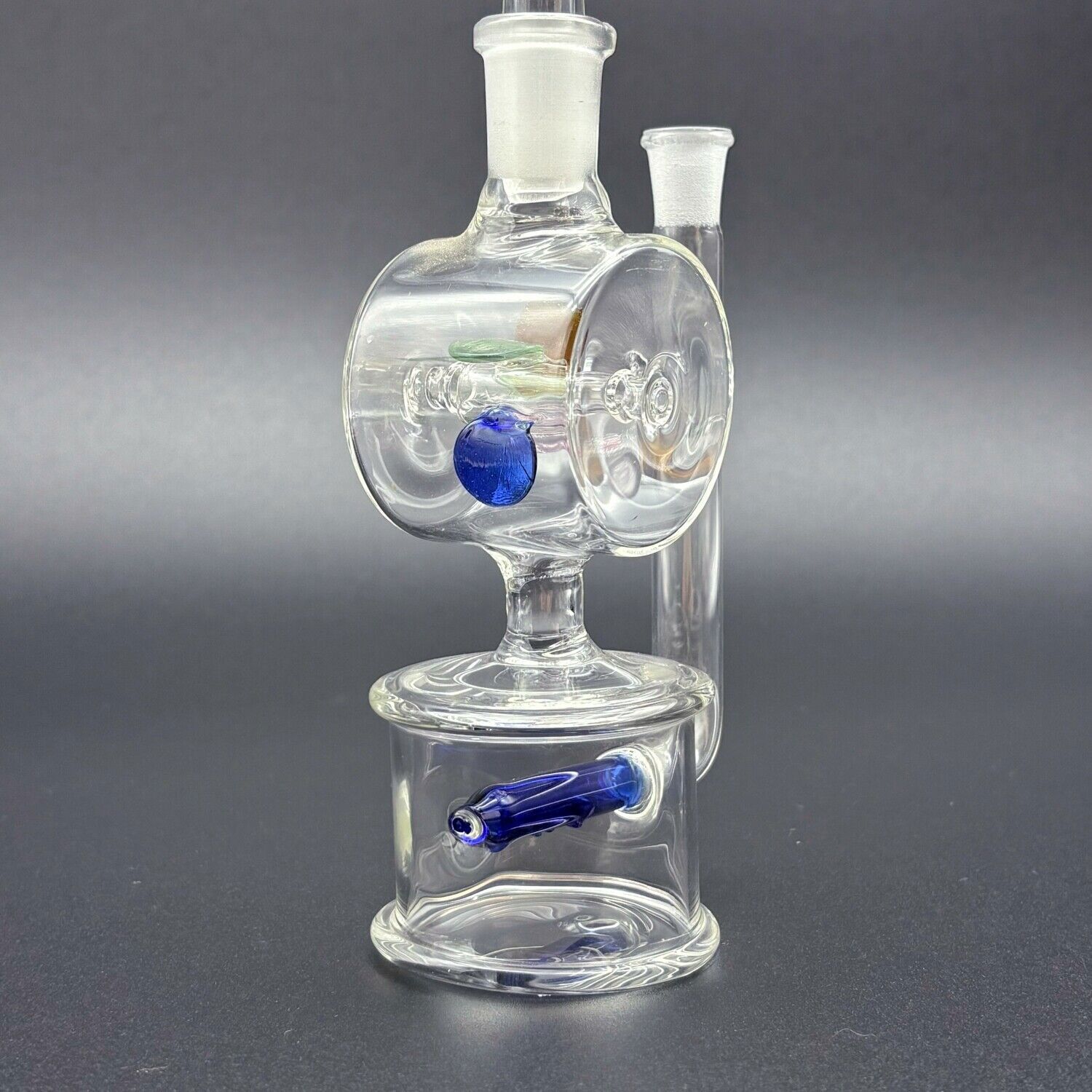 Mini 5.3&Prime; Glass Windmill Spin Bong Recycler Hookah Water Pipe Smoking Percolator