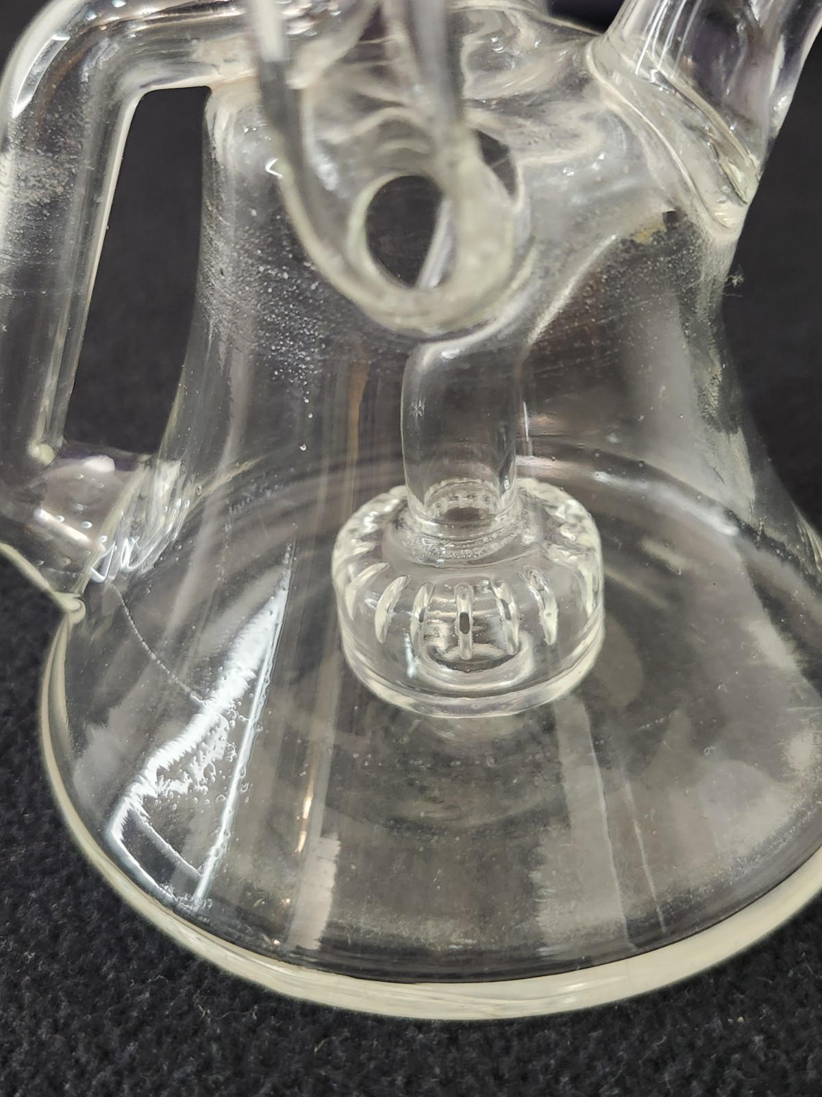 10&Prime; Klein Dual Uptake Recycler Glass Bong With Showerhead Percolator