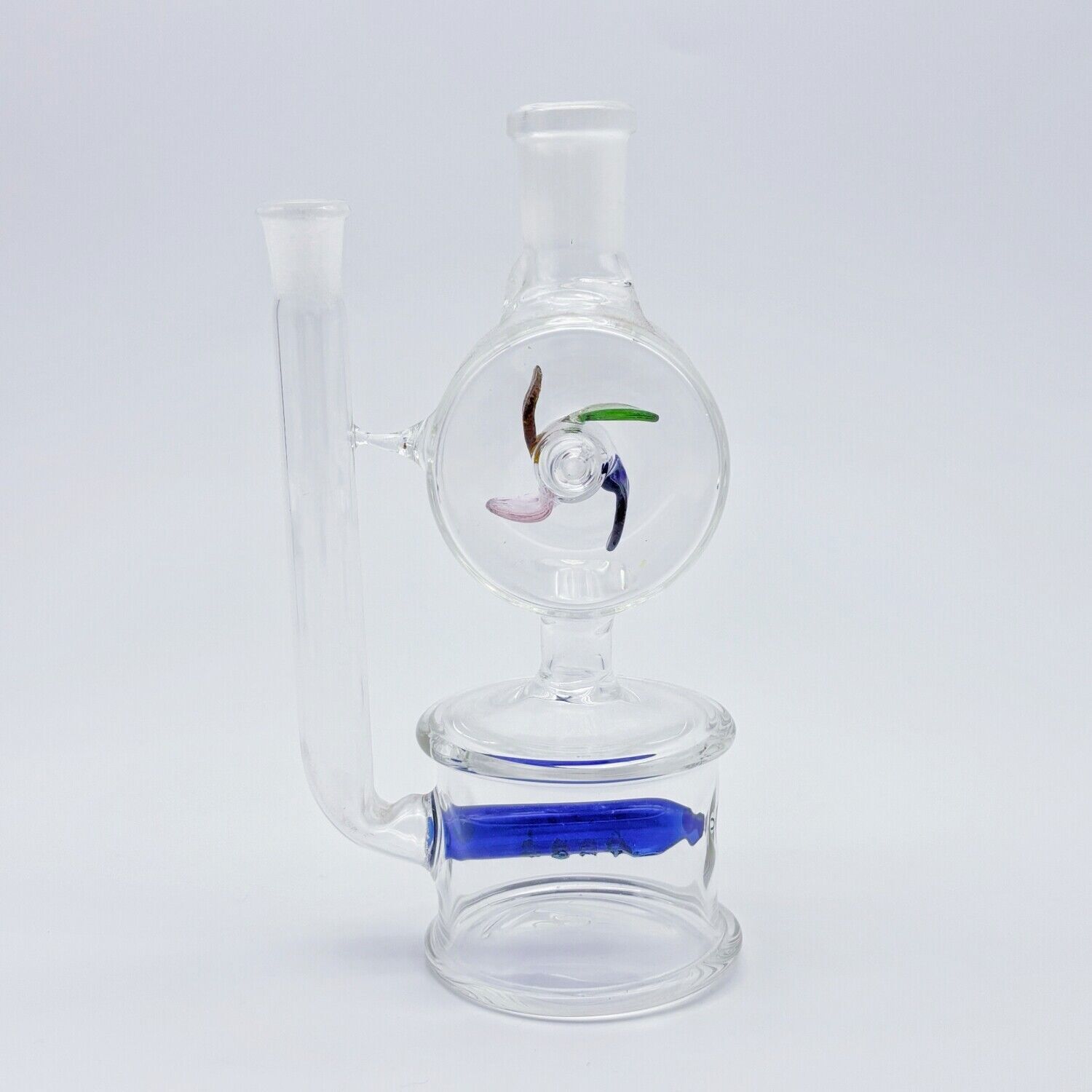 Mini 5.3&Prime; Glass Windmill Spin Bong Recycler Hookah Water Pipe Smoking Percolator