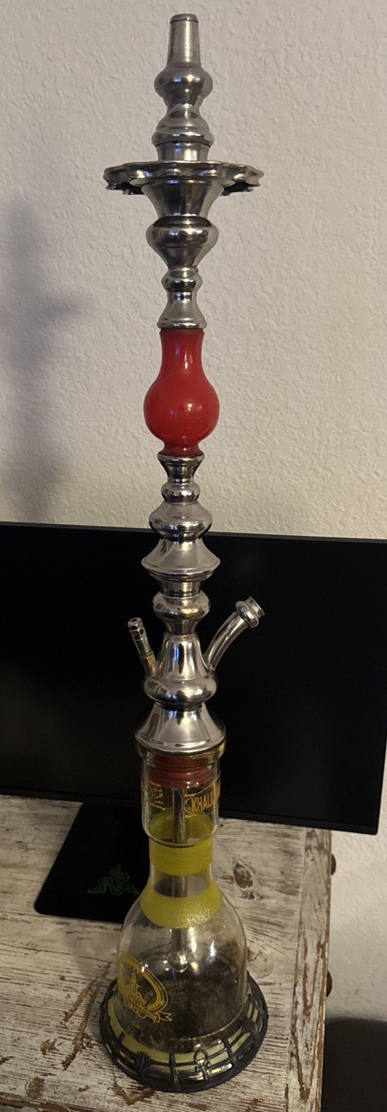 Khalil Mamoon 30” Hookah Authentic Handmade Egyptian Shisha Pipe Premium Quality