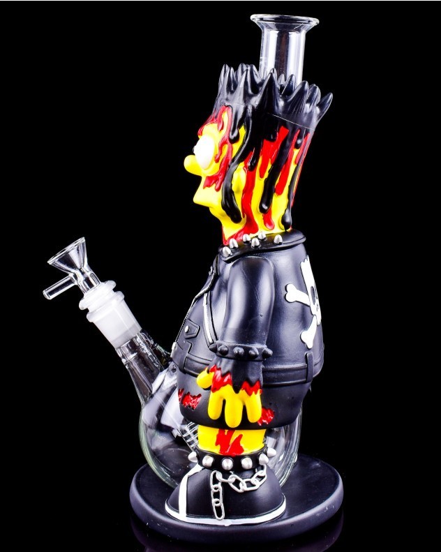 Rare 11.5&Prime; Zombie Bart Silicone Bong (see video)