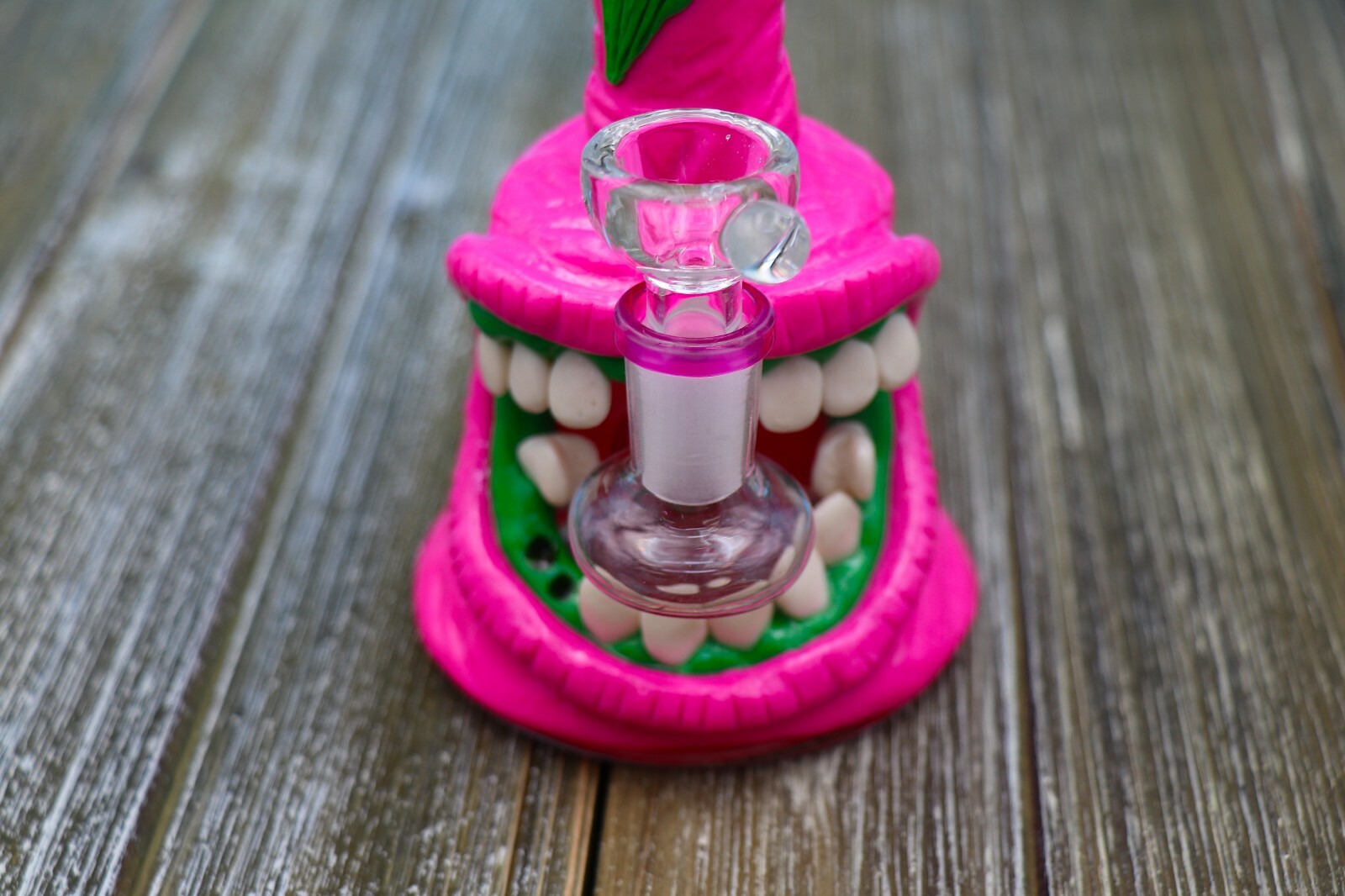 Monster Design 7&Prime; Hookah Glass Water Pipe Bong Bubbler W/ Percolator Recycler