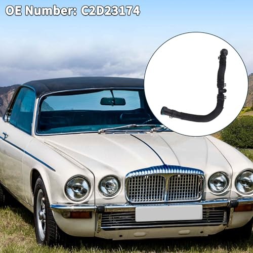 Radiator Hose for Jaguar XJ 3.0T 2010-2019 Rubber 1 Pcs Heating Water Pipe