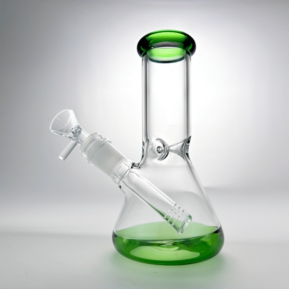 6 » Glass Bong THICK Hookah Bubbler Smoking Beaker Water Pipe w/14mm Bowl USA