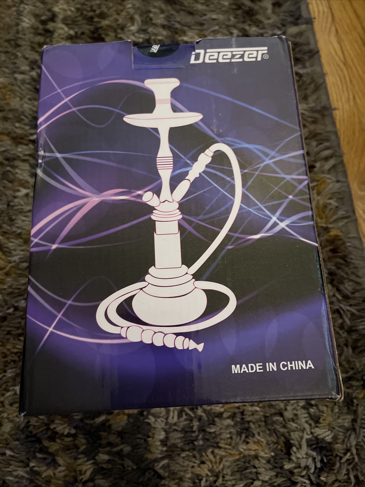 Deezer Hookah Set Black 20 Inches