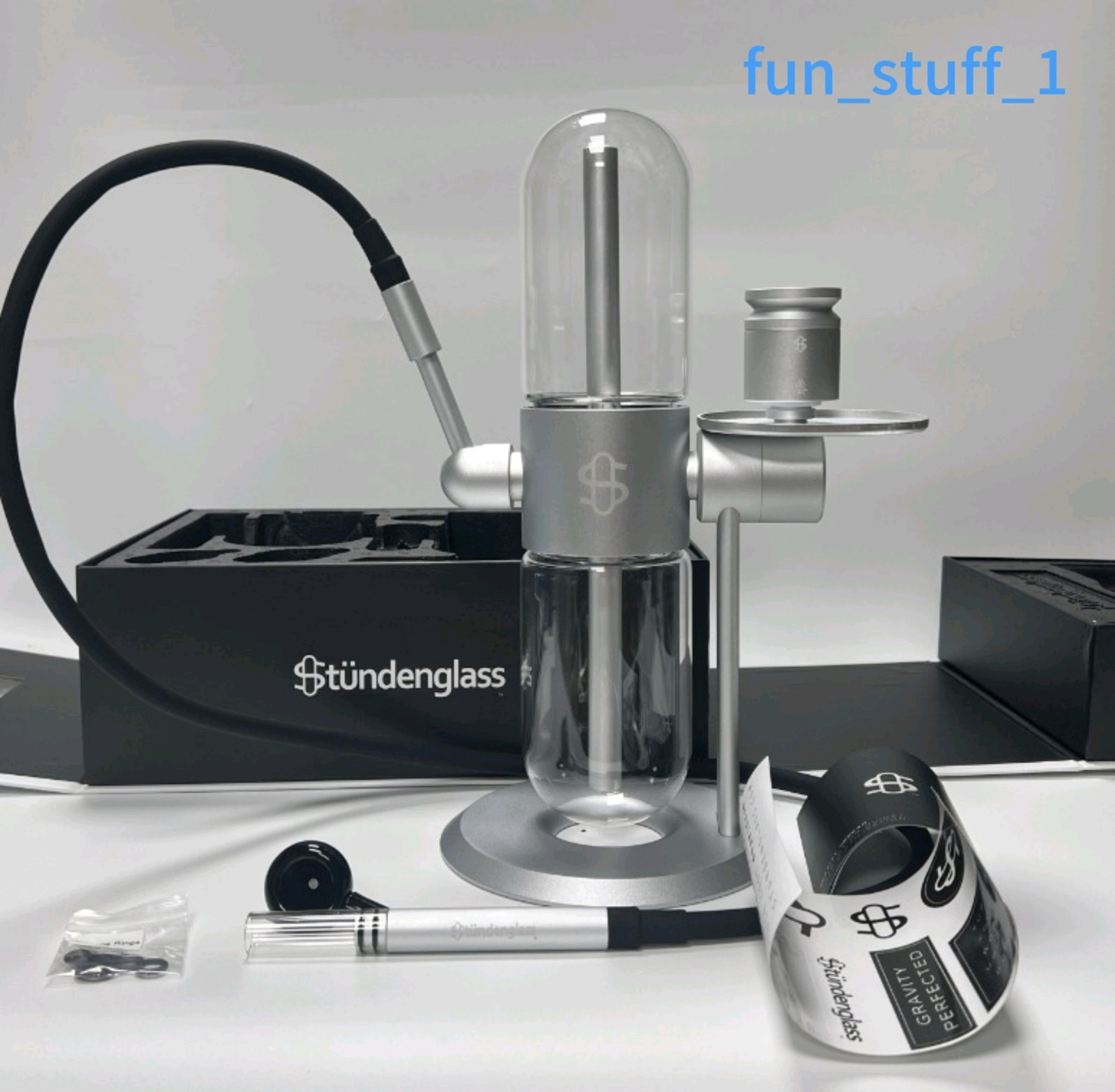 StündenGlass Hookah Silver Brand New