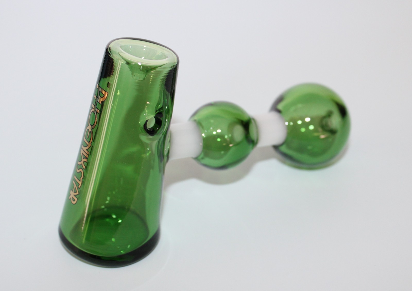 4&Prime; MINI GREEN HAMMER GLASS Pipe Tobacco Smoking Glass Pipe