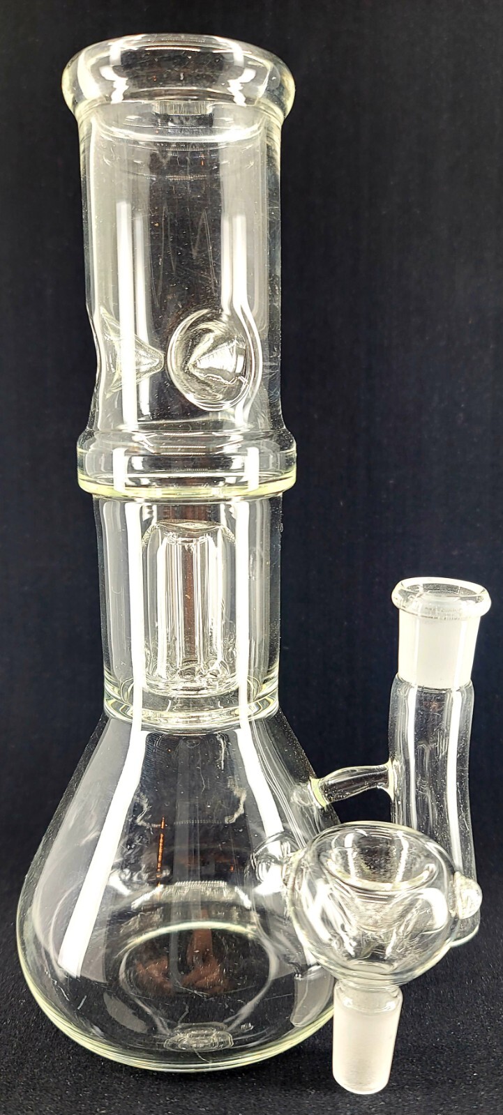 8&Prime; CLEAR Tobacco Hookah Water Pipe Bong Glass! + FREE SCREENS!