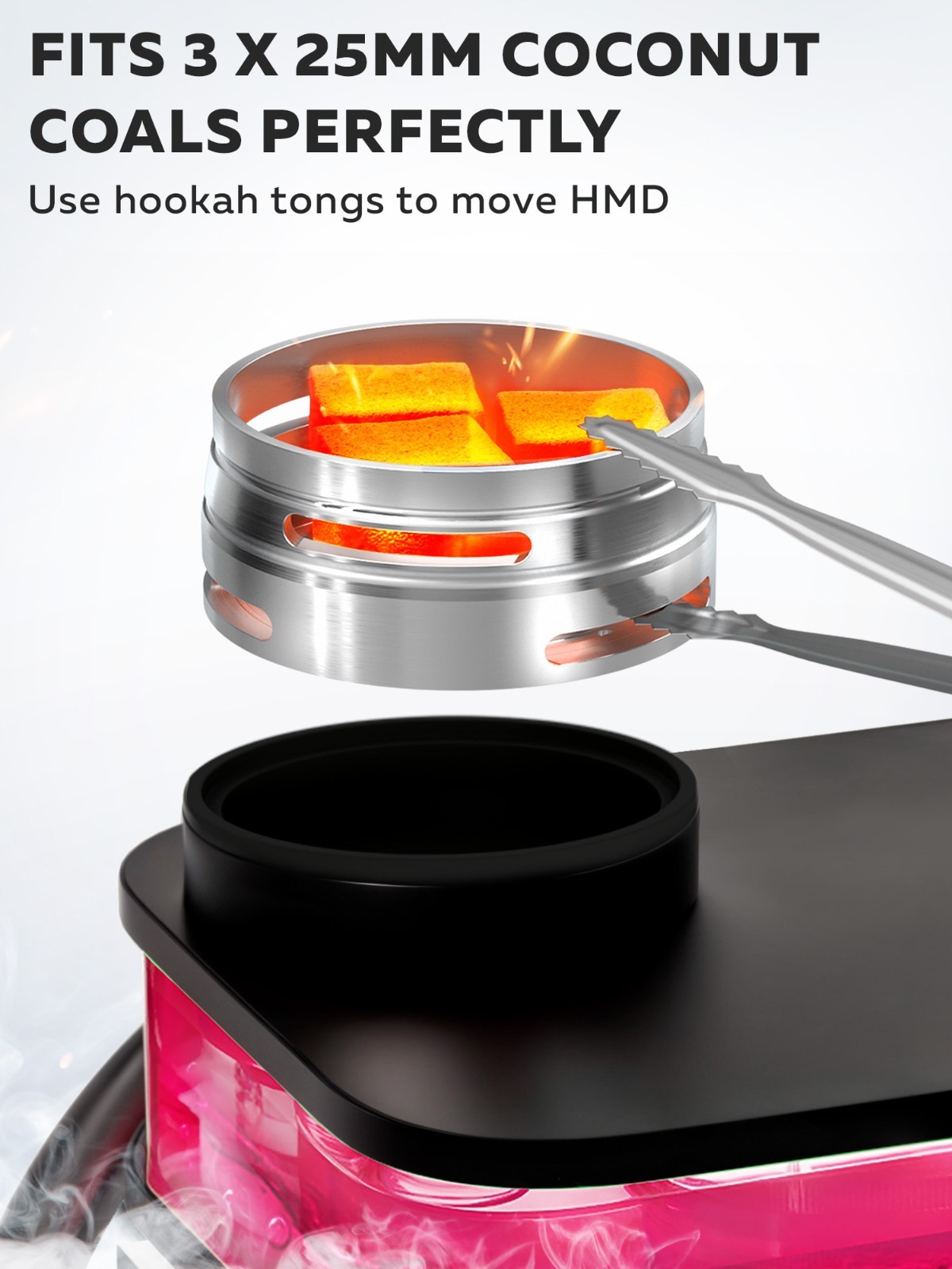 White Portable Hookah Set With Everything with Flat Hookah Box