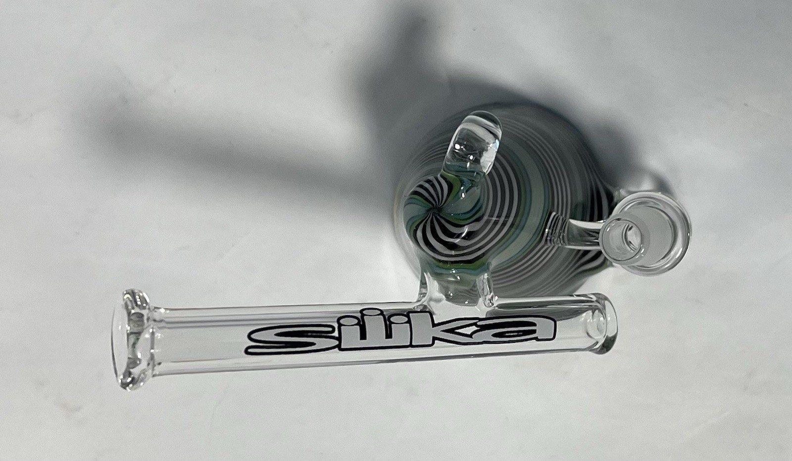 Silika Glass 10mm Micro Cone Oil Rig With Heady Bubbler & Dome, Nail Included