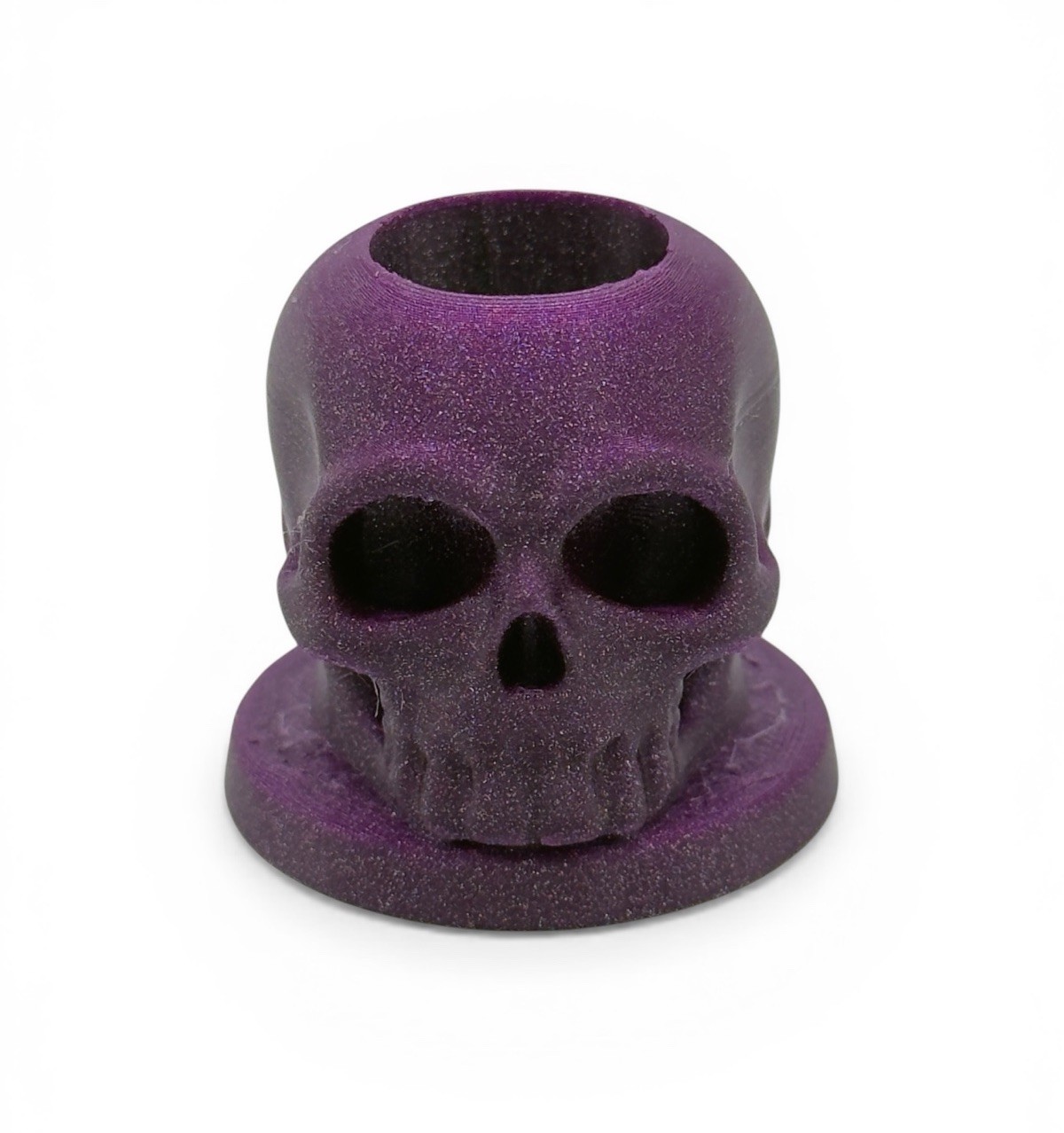 18mm Slide Bowl Stand Display Holder Skull Head – Made In USA – Diamond Purple
