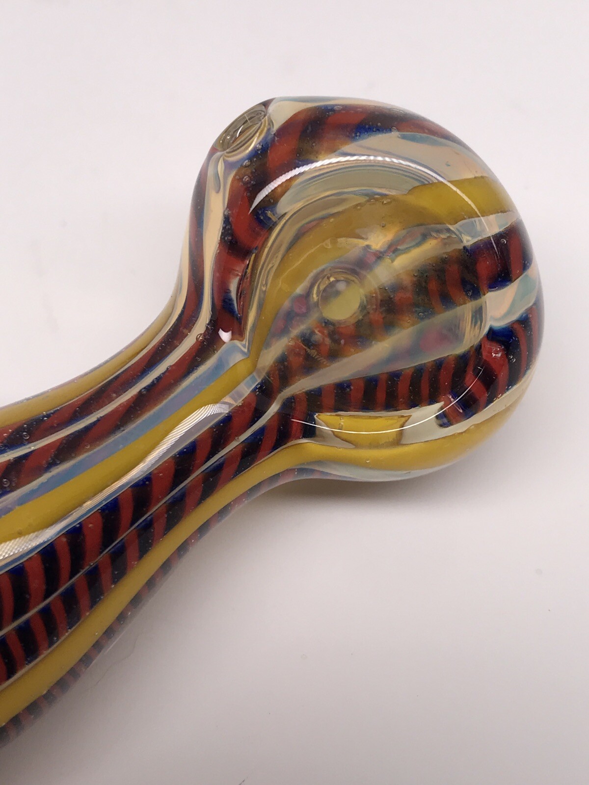 USA POCKET HEAVY MINI TOBACCO SMOKING HITTER PIPA BOWL 3” BLOWN GLASS HAND PIPE