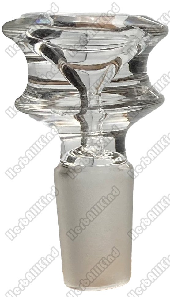 3&Prime; Glass Downstem & Bowl 5-Arm Tree Barrel Tube 19mm / 18mm to 14mm Slide 10-Cut