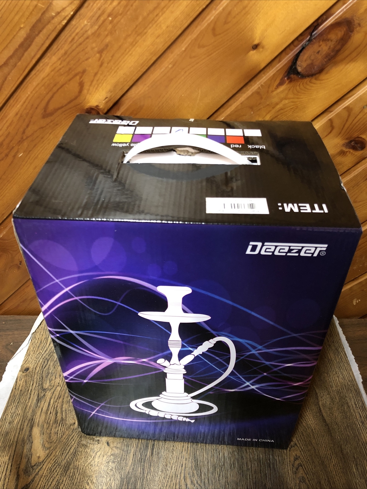 Deezer Pandora Hookah Cube With Tongs Pink Brand New