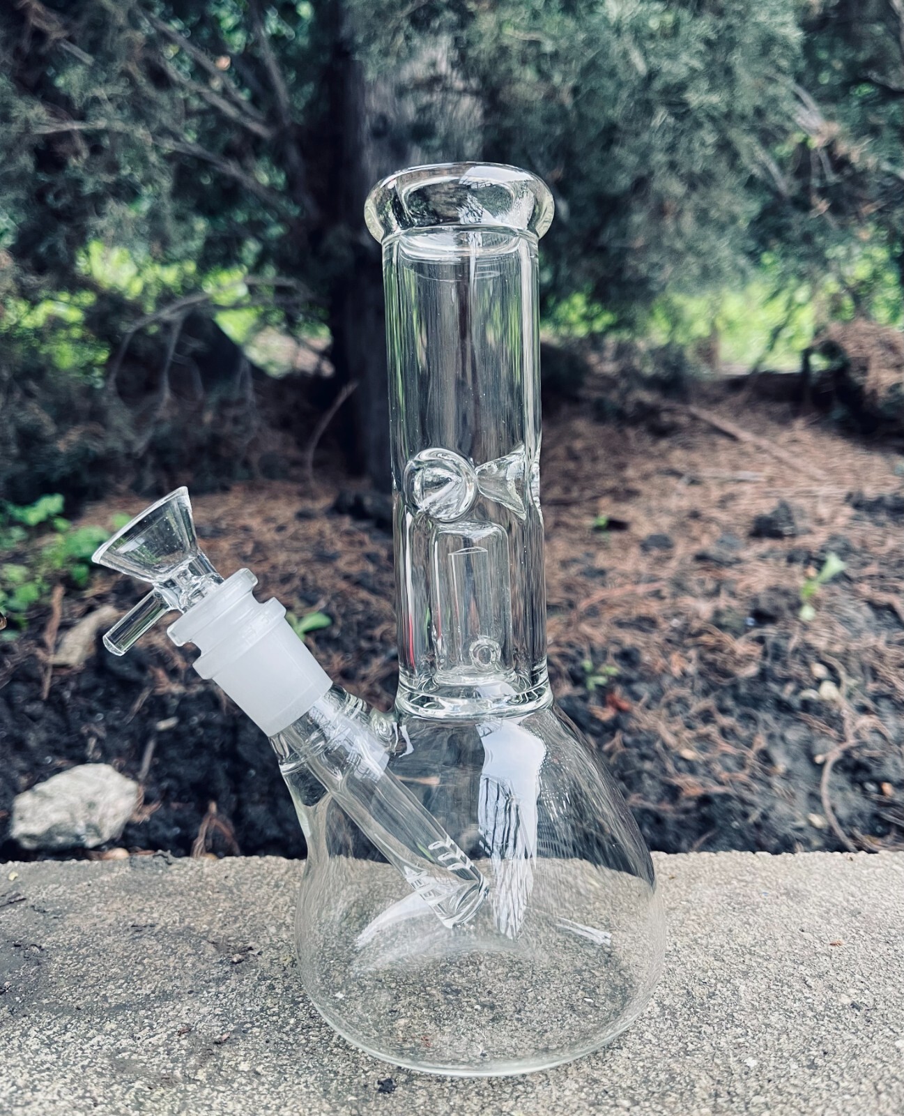 Premium Quality 9&Prime; Inch Clear Glass Hookah Water Pipe Bong with 14mm Bowl