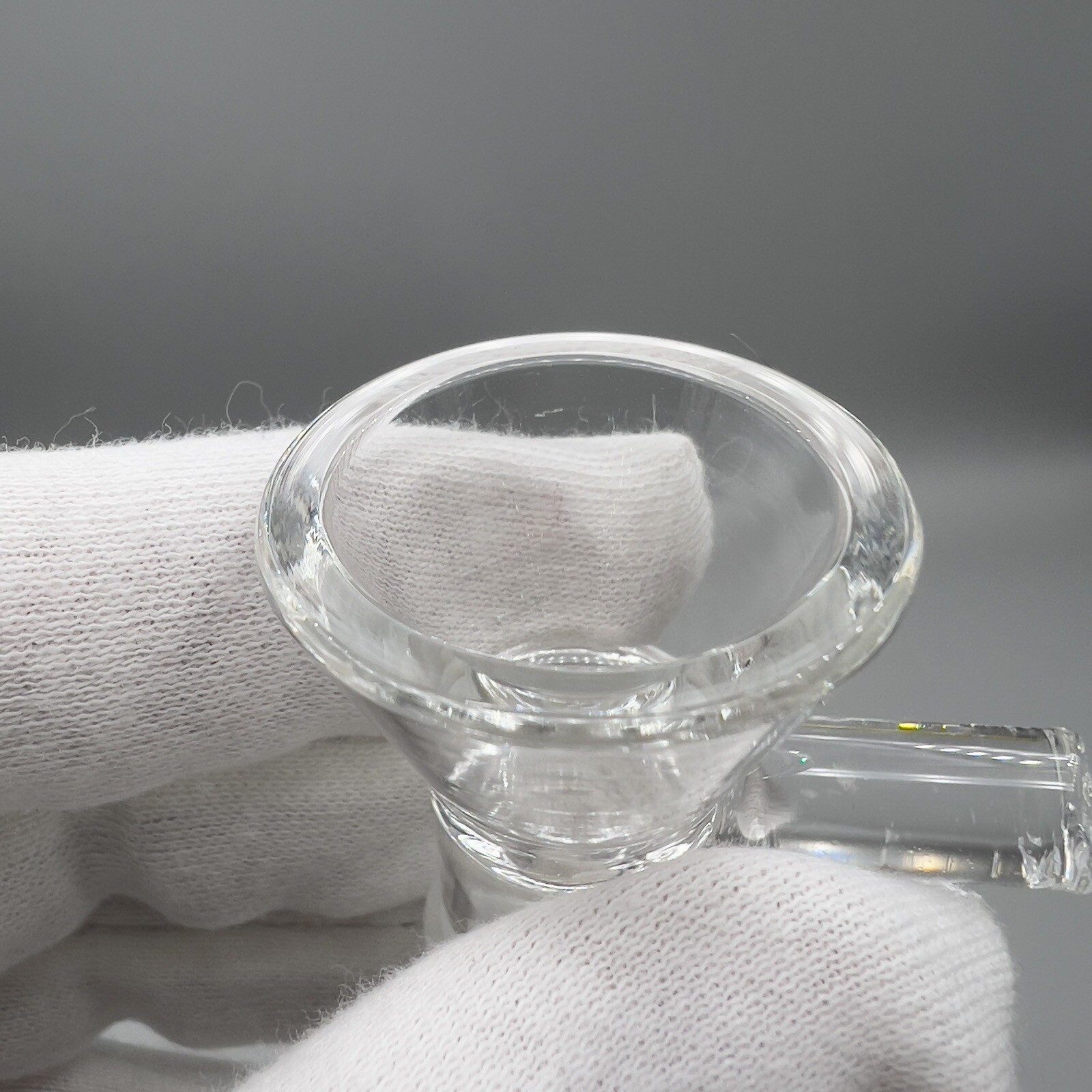 18mm Glass Slide Water Pipe Bong Funnel Bowl Hookah Head Male Piece – Clear