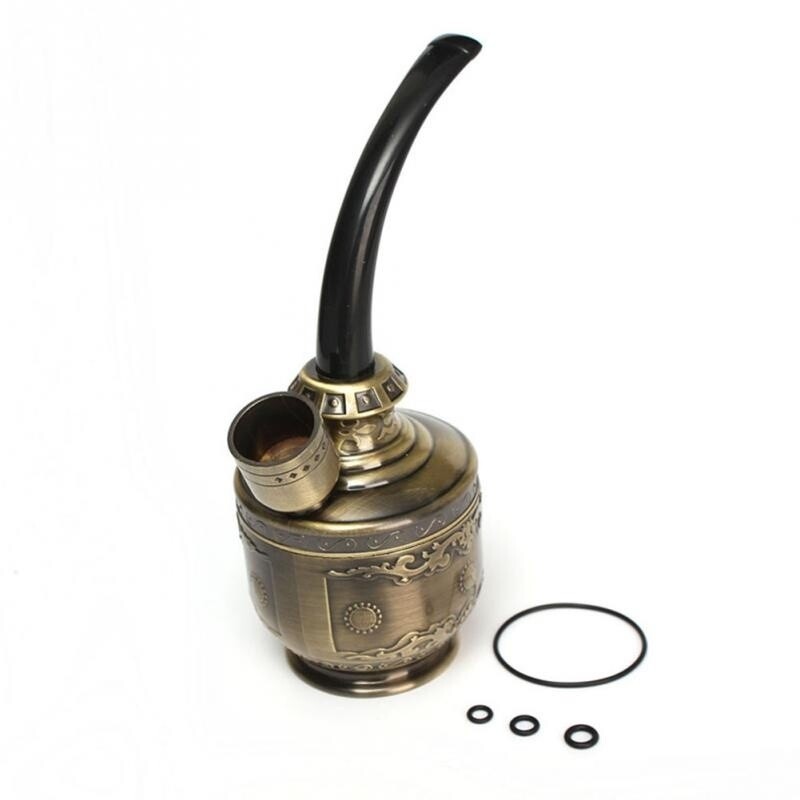 Mini Bong Herb Smoke Pipe Tobacco Smoke Hookah Shisha Nargila Bronze Chic