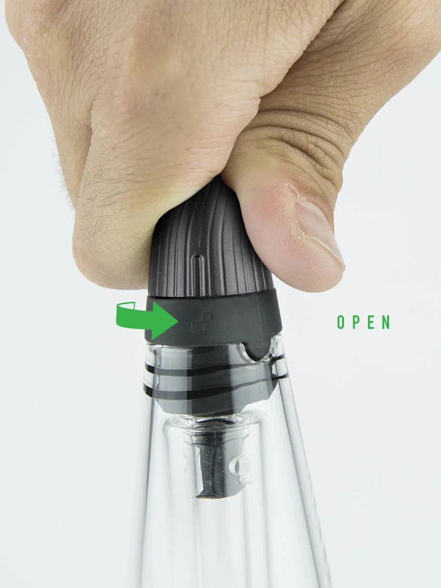 Peak Pro Travel Glass Black Bubbler Genuine Authentic New Sealed Box