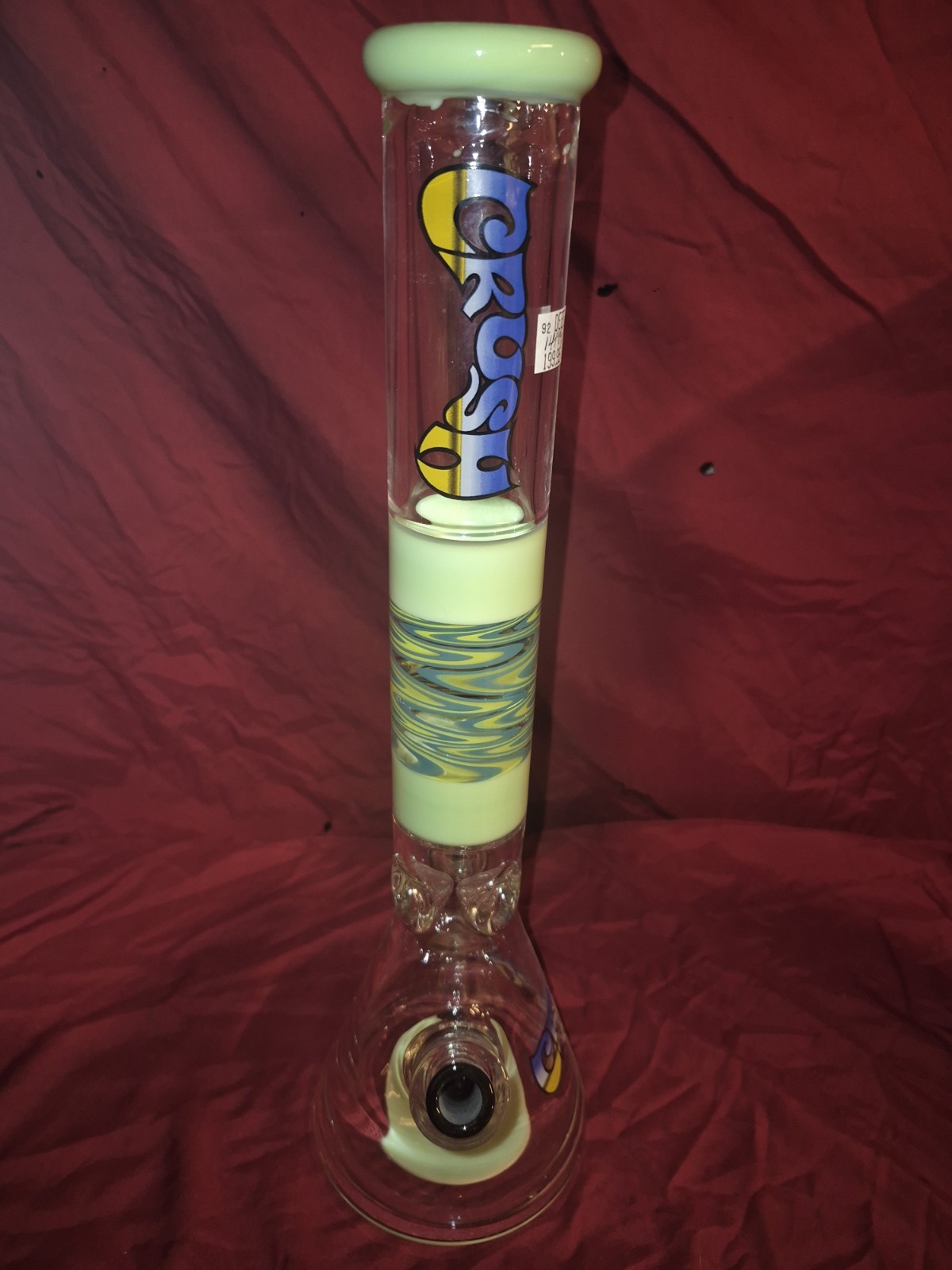 17&Prime; CRUSH Glass Beaker Bong – Starship Records Tulsa Liquidated Stock