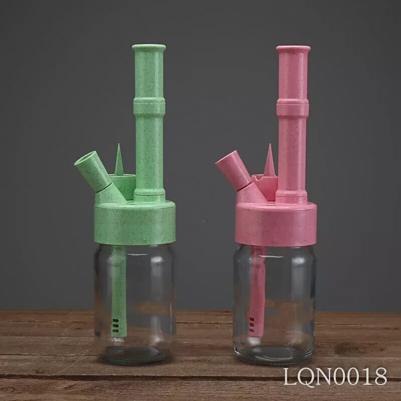 TRAVEL BONG WATER SMOKING PIPE BOTTLE (BIODEGRADABLE) 16*7.8*7.8cm