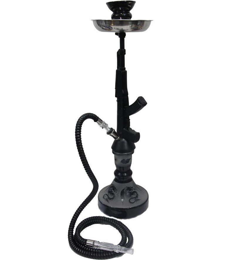 23 INCH MINI HOOKAH ORIGINAL GANGSTA(tm) BY INHALE®️WITH INTERLOCK SYSTEM.BLACK