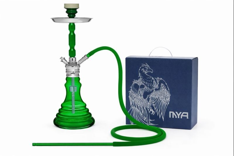MYA BEYA Hookah | 1 Hose | 18&Prime; | Green | Model BEYA-125-15DL | FREE Shipping