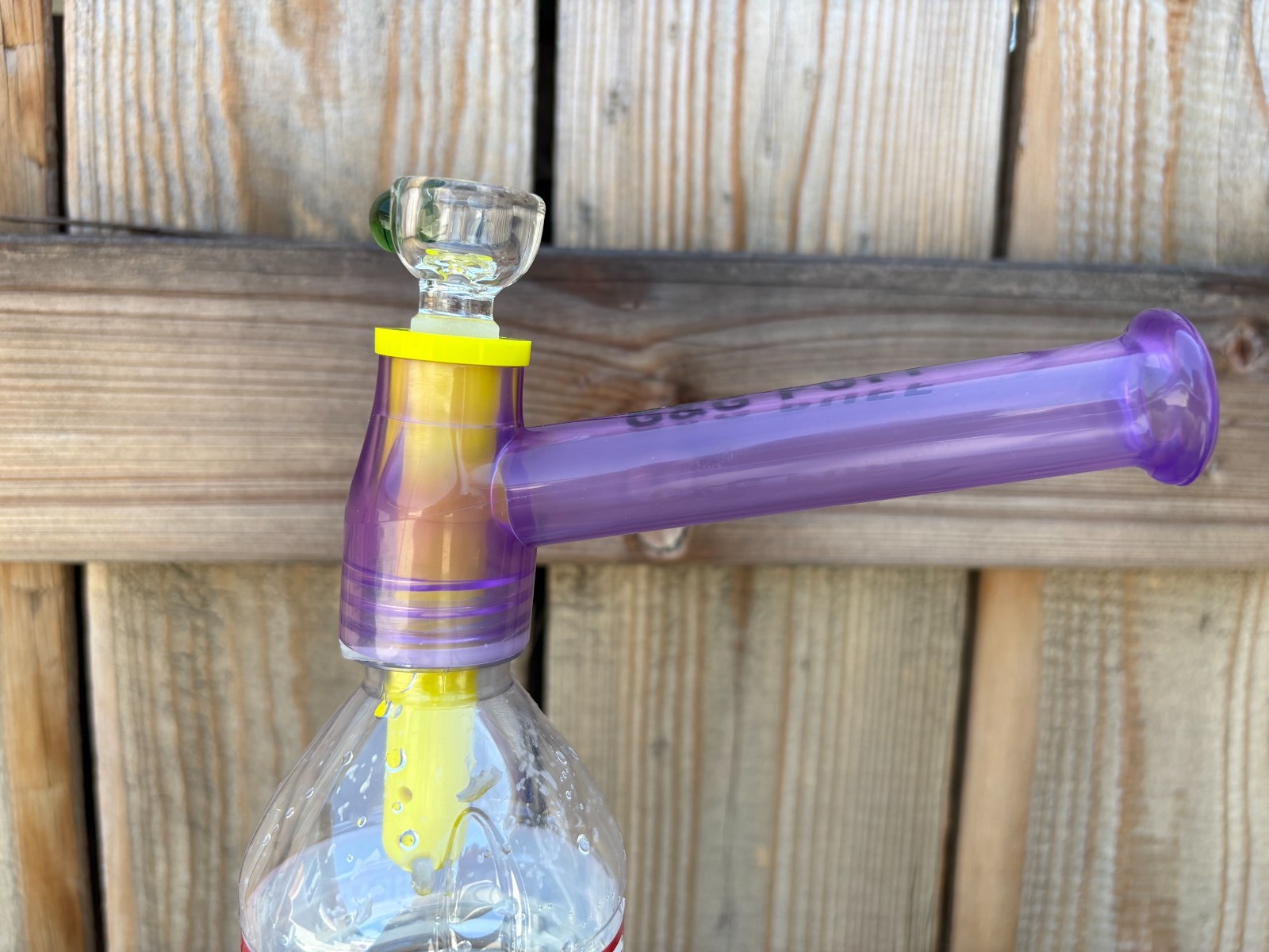 Portable Water Bottle Pipe Connector w Bowl Slide – Smoking Hookah Bong Bubbler