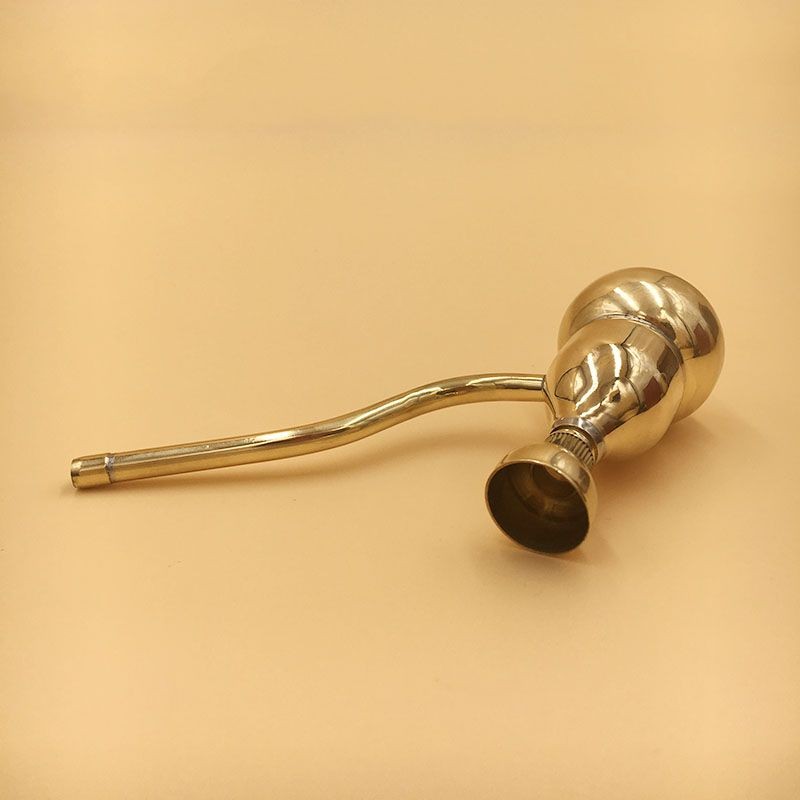 Mini Brass Gourd Hookah Pipe Portable Dual Use Water Filter Retro Smoking Pipe