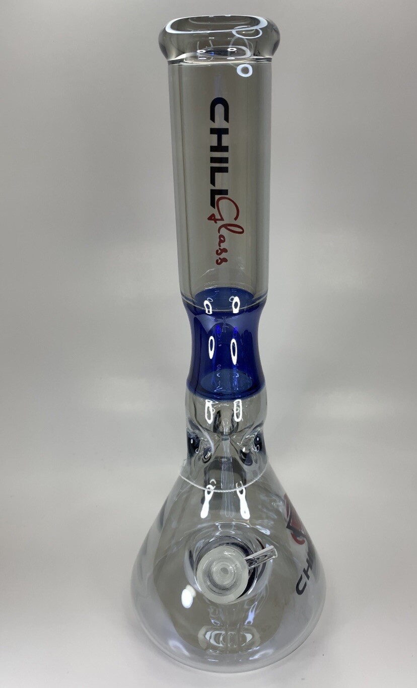 Chill Glass Water Bong Beaker With Ice Catcher
