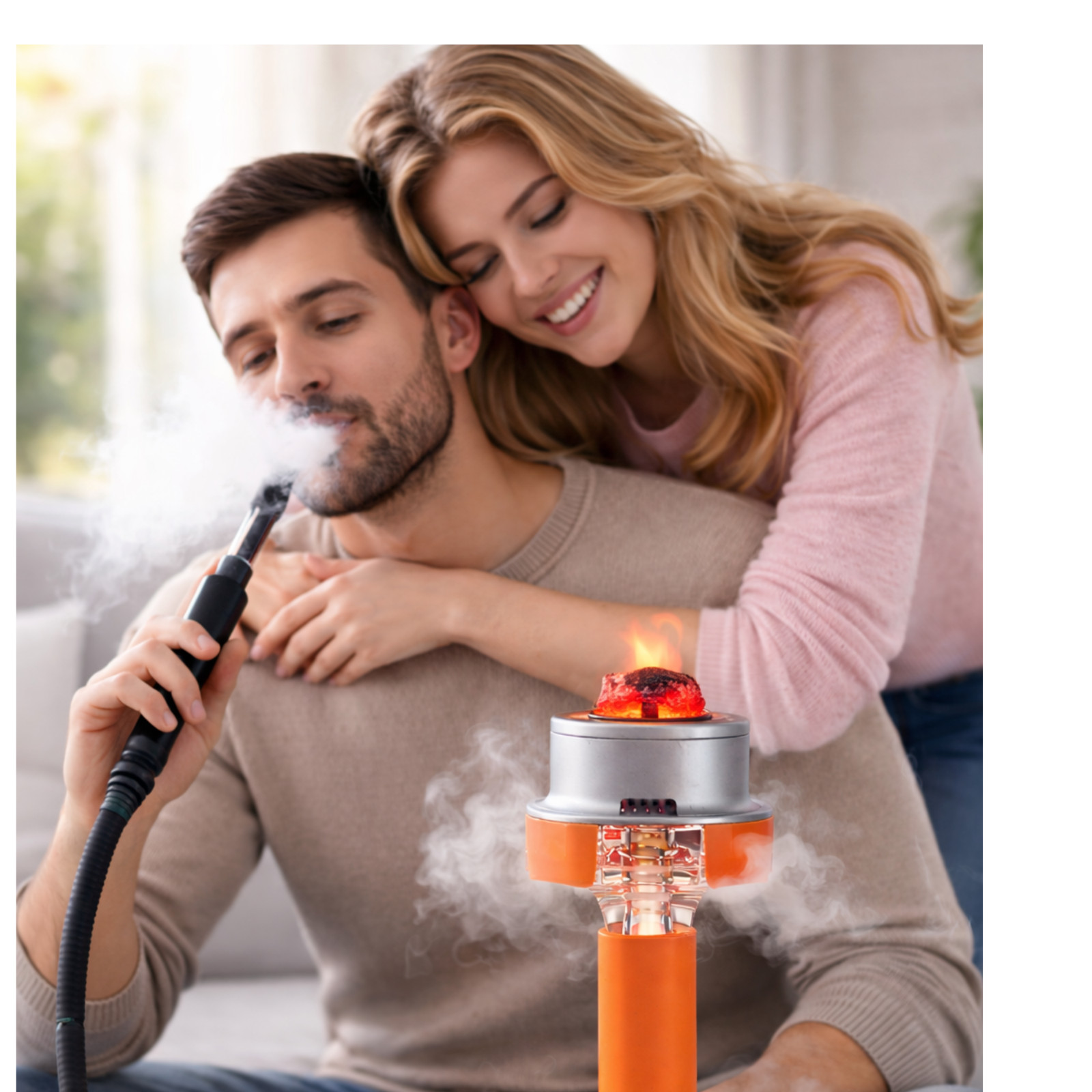 Orange New Design HuQQabaz Hookah