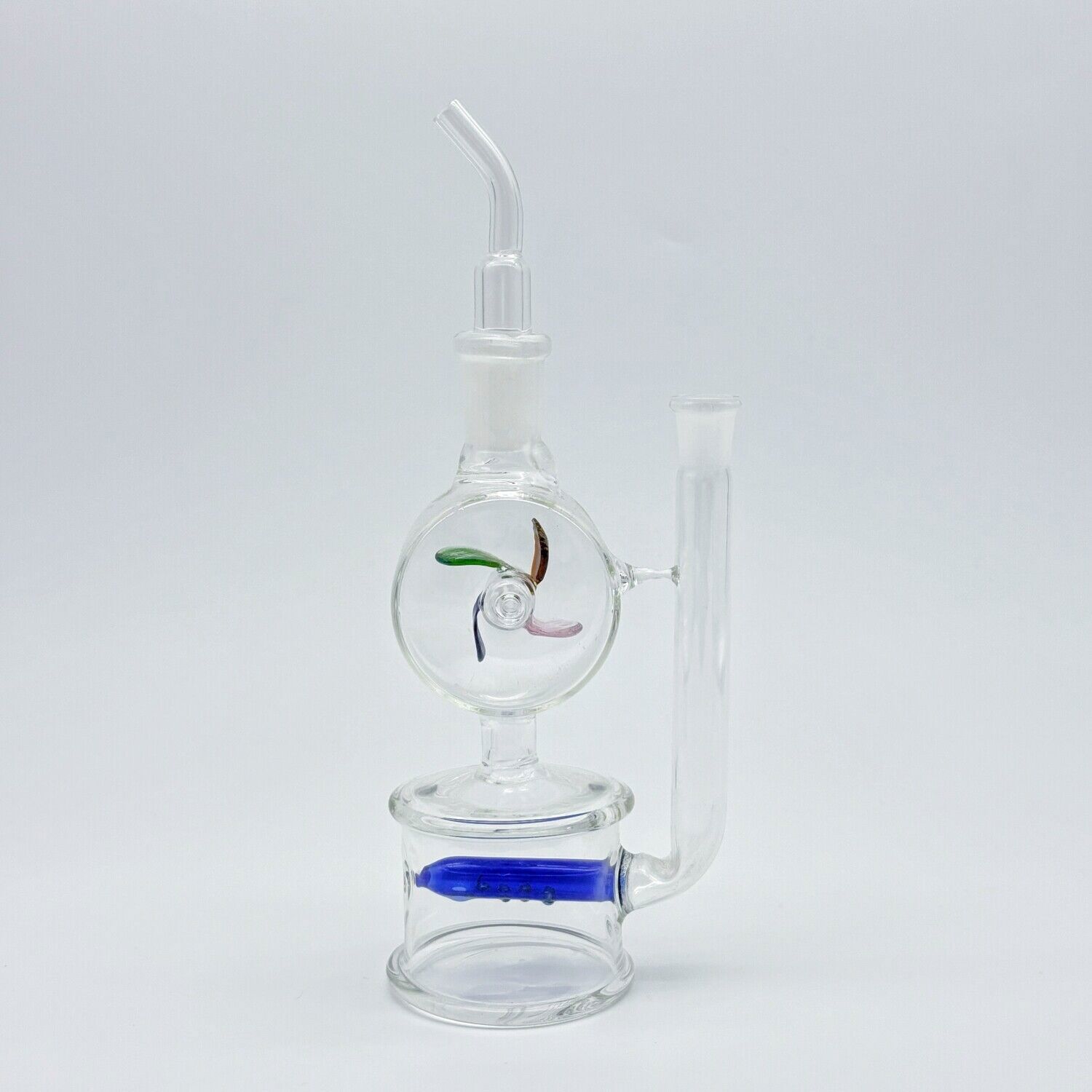 Mini 5.3&Prime; Glass Windmill Spin Bong Recycler Hookah Water Pipe Smoking Percolator