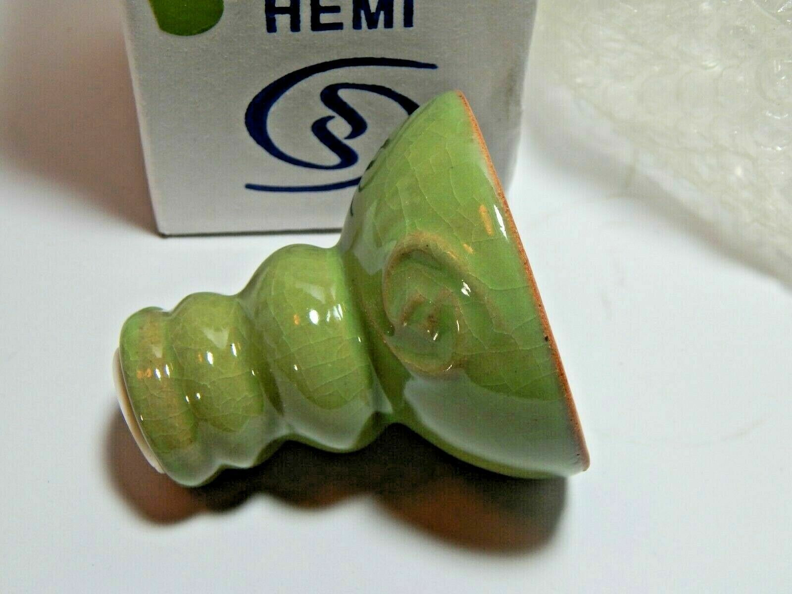 Social Smoke Hookah / Shisha Hemi Bowl / Head Clay Green