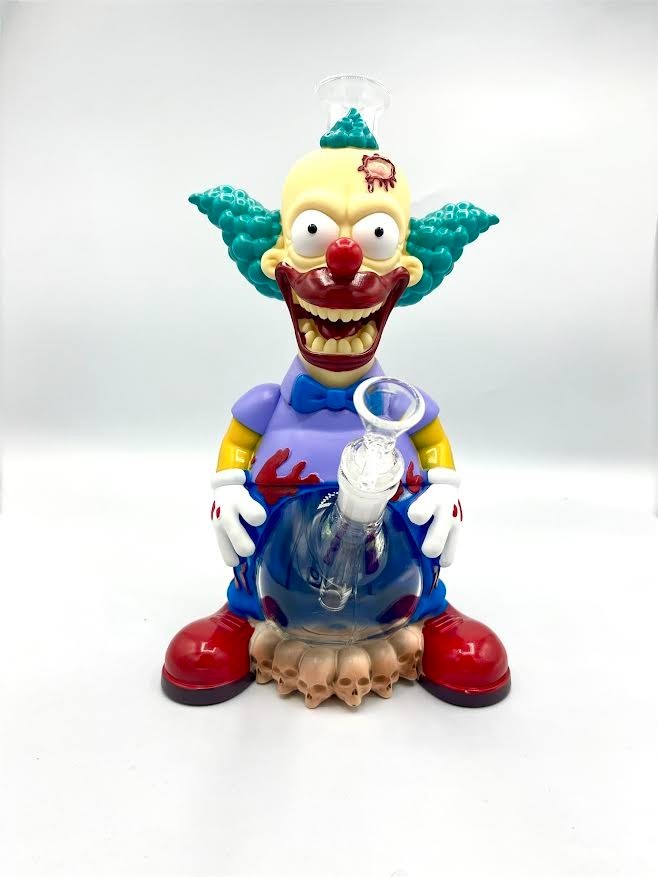 11&Prime; Clown Collectible Silicone Smoking Water Pipe Bong Durable 14mm Glass Bowl