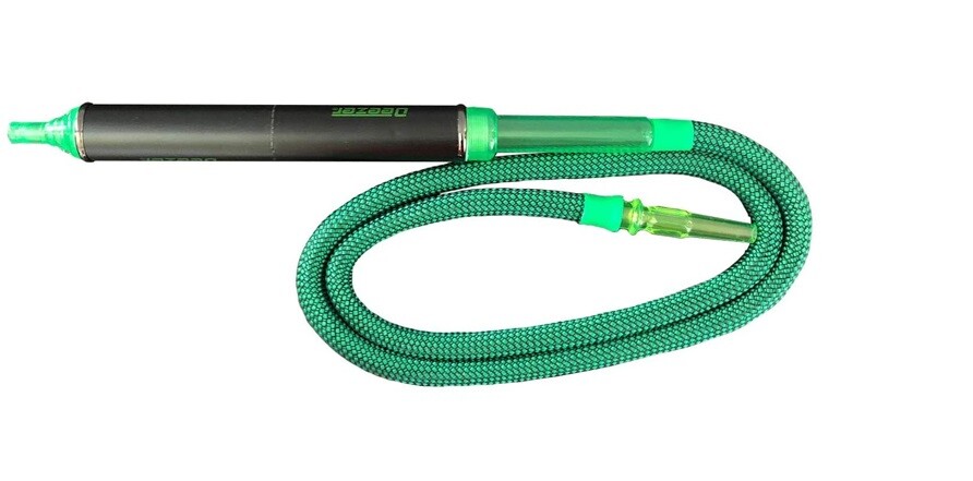 DEEZER ICE HOSE Freezable Silicone Freeze Cold Smoke Houka Hookah Shisha GREEN