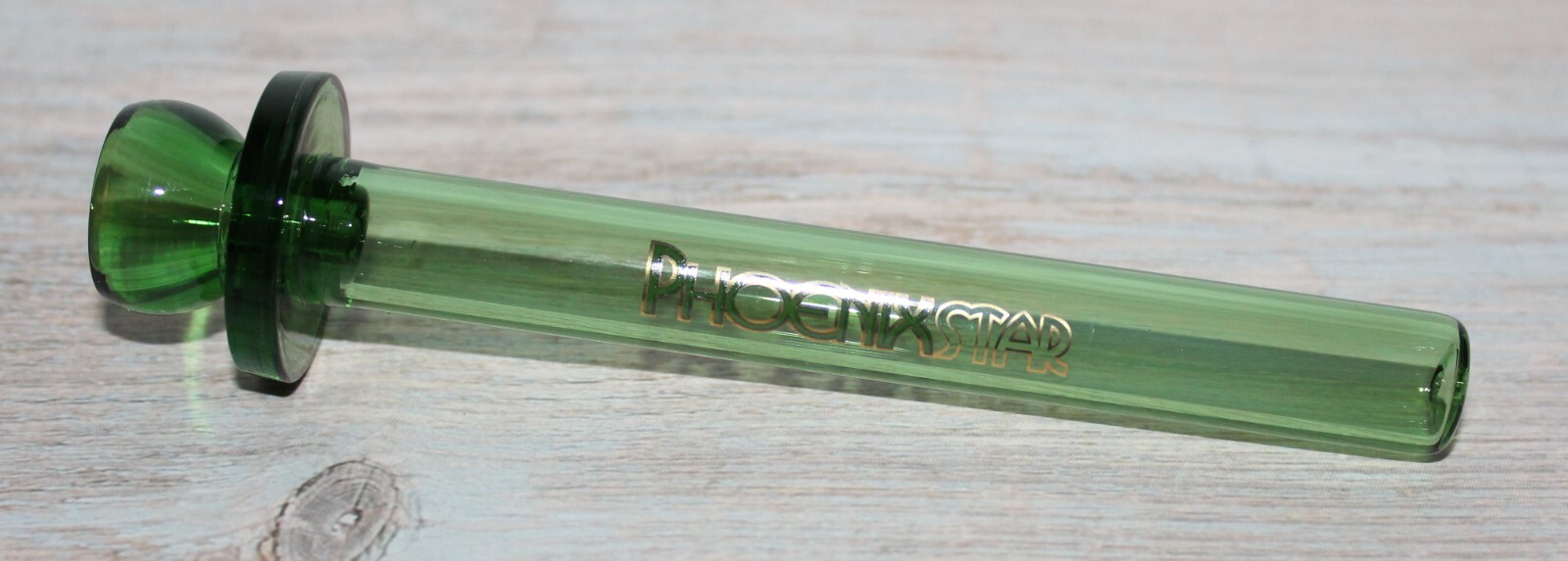 5&Prime; GREAT GREEN GLASS STICK Tobacco Smoking Glass Pipe Bowl THICK Glass Pipes