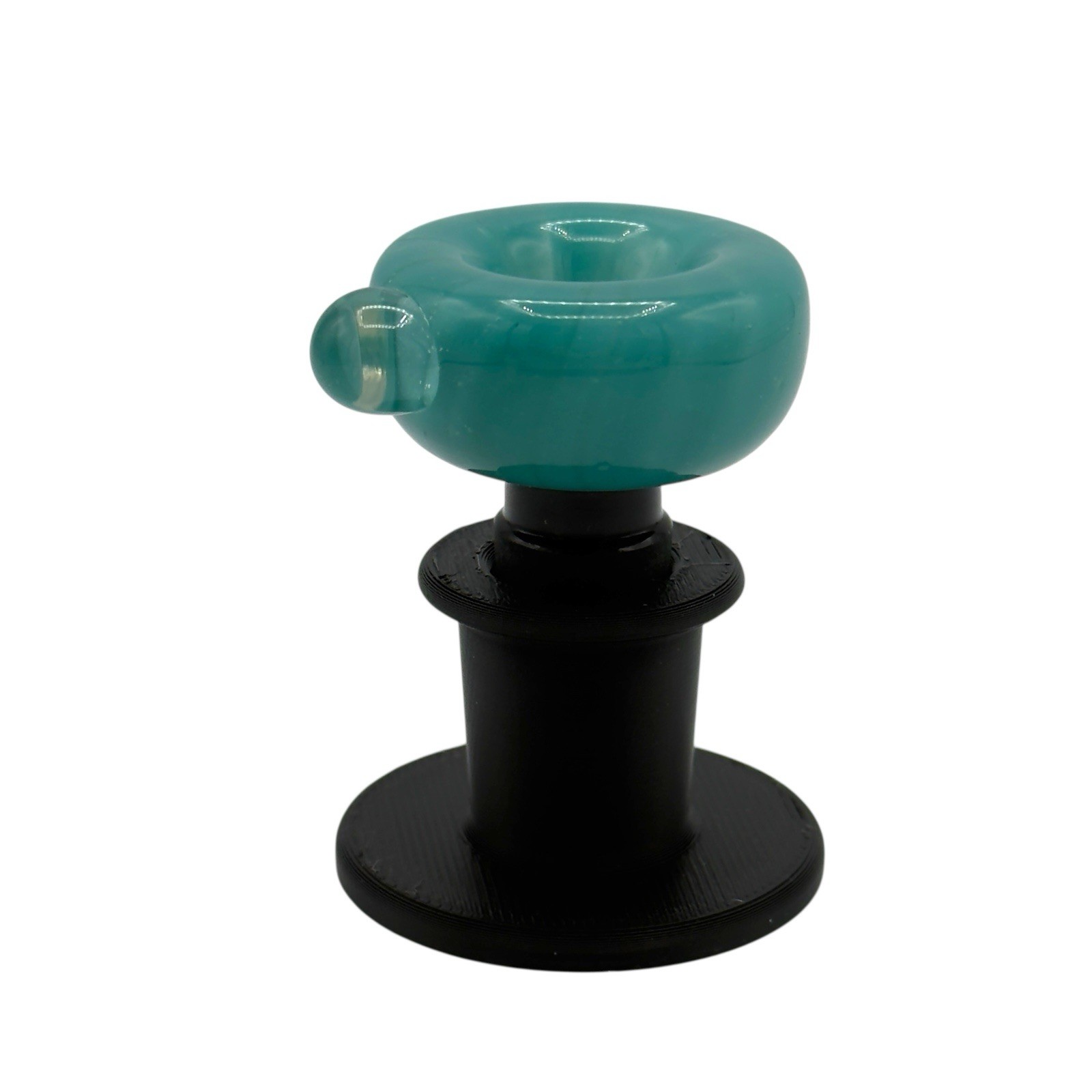18MM Bong Bowl Stand Holder Handmade Glass Slide Display Tower – Black