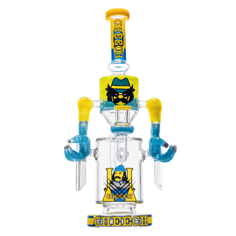 13&Prime; Cheech – The Enforcer – Percolator Beaker Bong – Glass Water Pipe