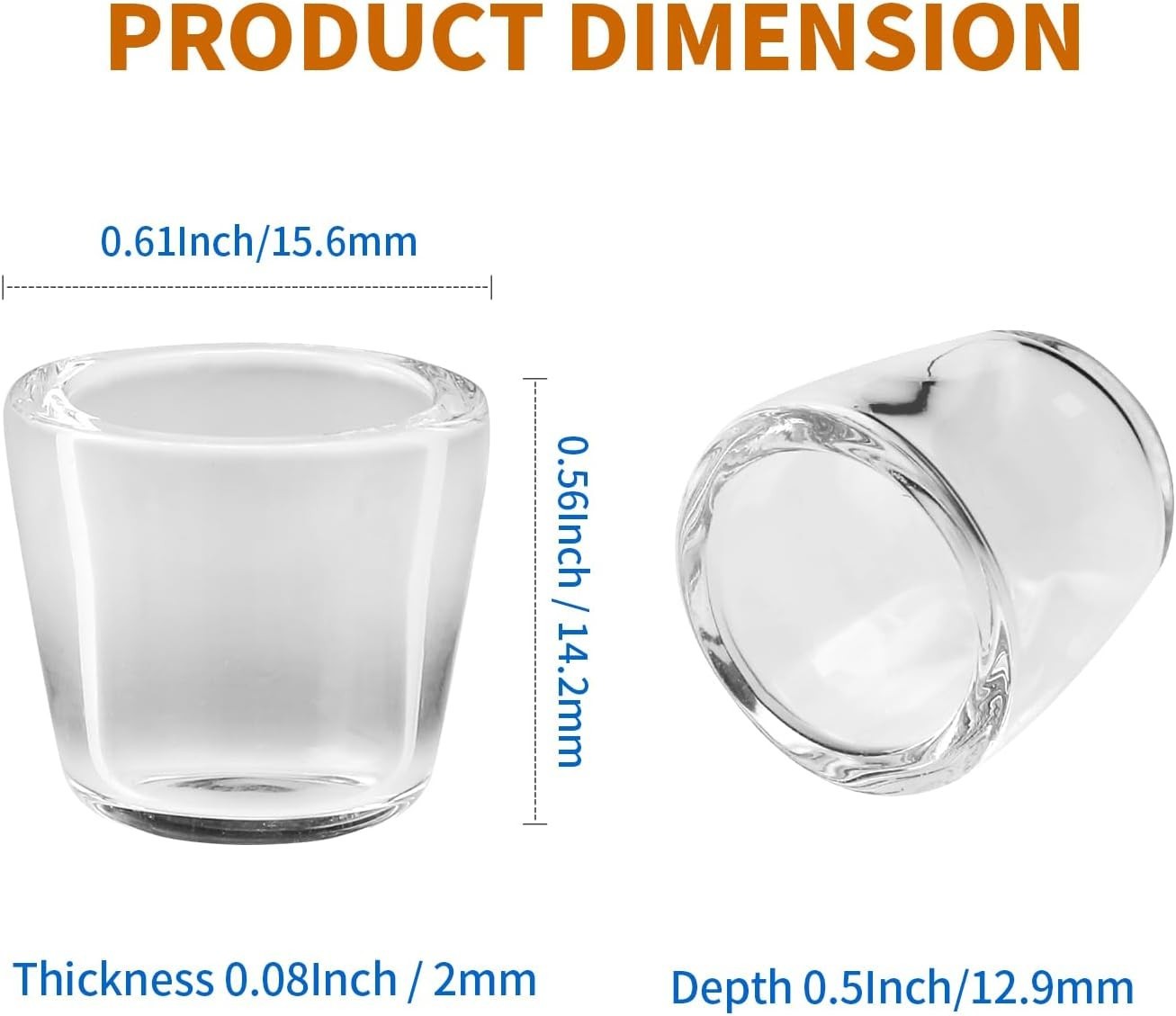 Quartz Inserts 3 Pack for Peak Accessory Bowl High-Temp Resistance Replacement