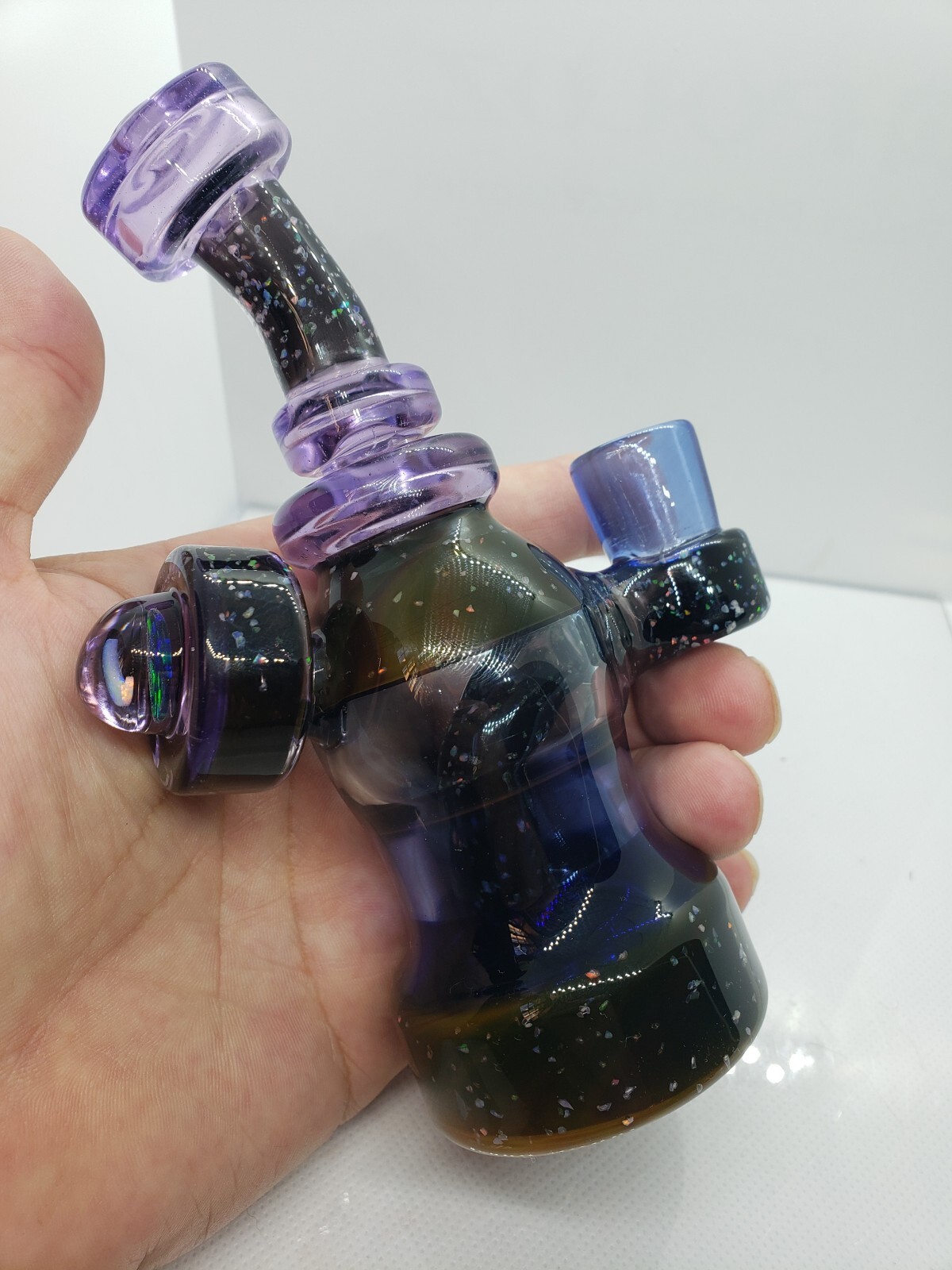 Derek Boro Boy #19 Wonder Tube Glass Water Pipe + #1 Space Coin Pendant 😍🔥