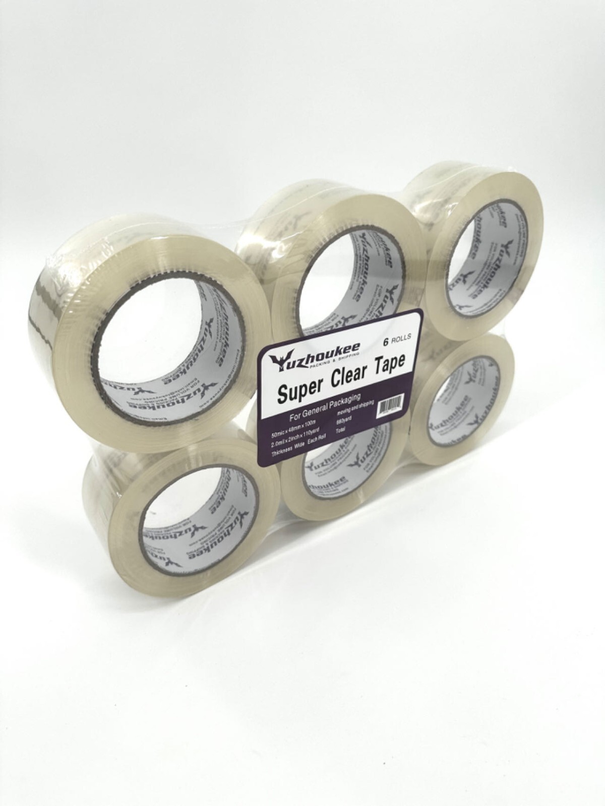 Packing Tape 36 Rolls 110 Yards 2 Mil (330 ft) Clear Carton Sealing Tapes