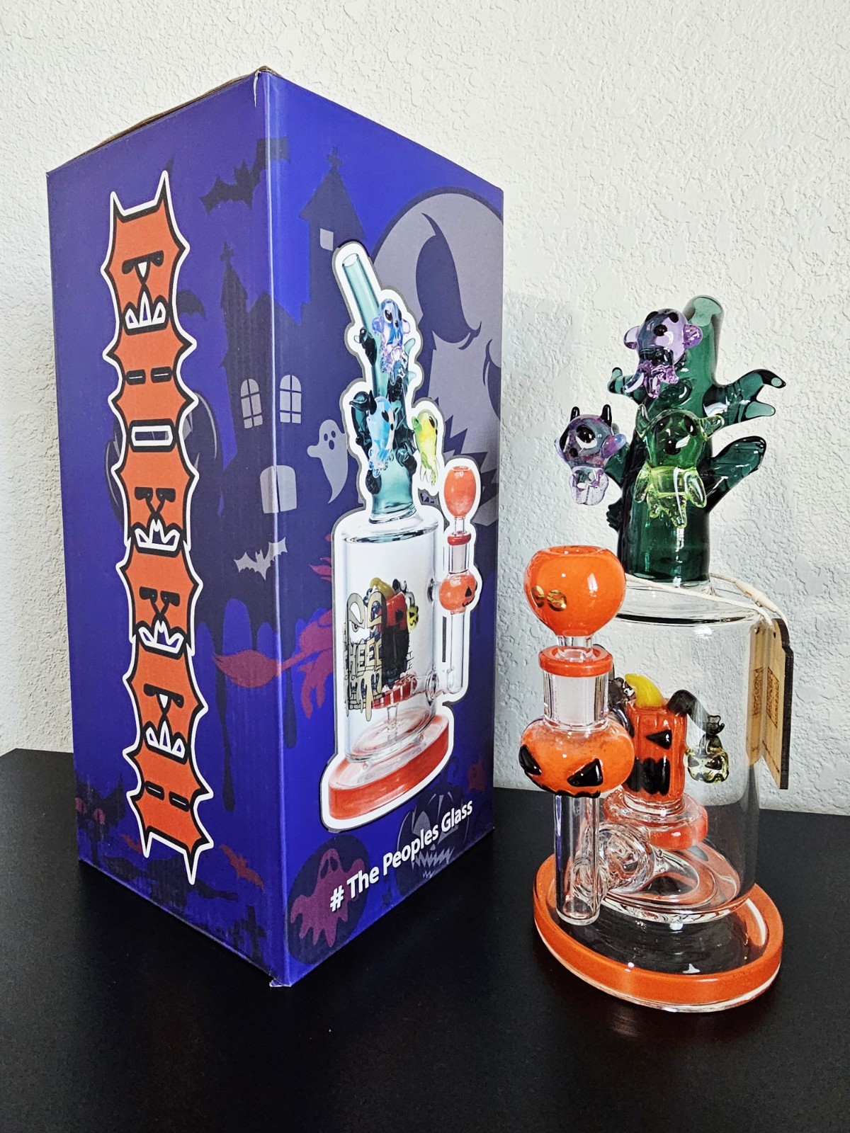 CHEECH GLASS VERY LIMITED ED. « PUMKIN PART Y & BUDDIES »/ WATER PIPE/ BONG/ RIG