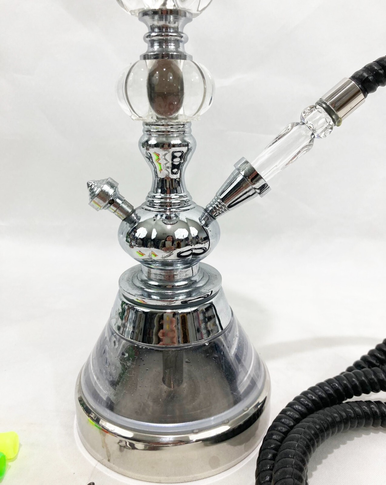 INHALE 15’’ HEAVY DUTY stable set stainless steel and brass 1 hose hookah
