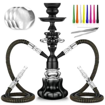 Hookah Set With Everything 14 » Shisha Hookah Complete Set – Glass Flower Vas…