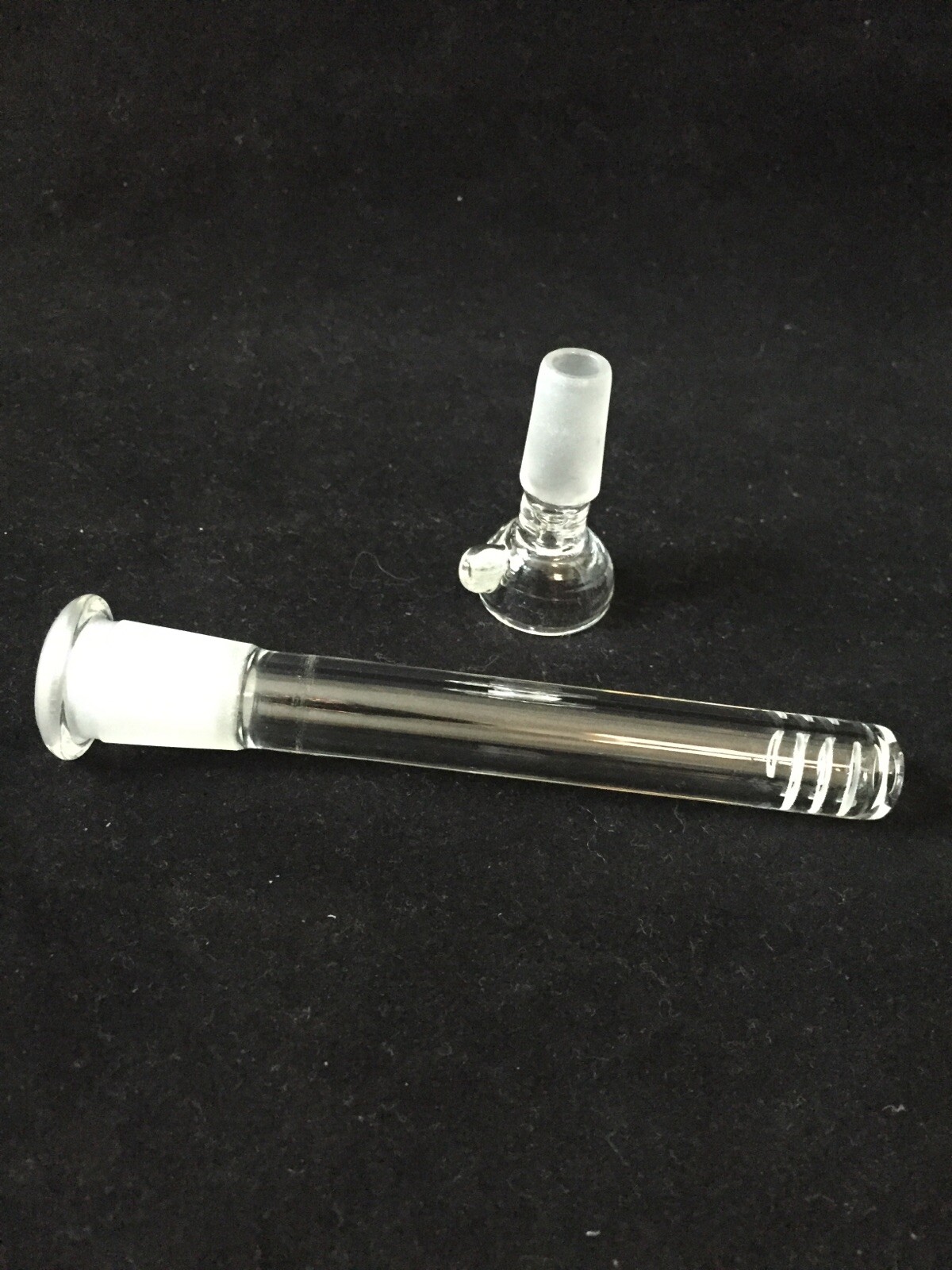 4”inch Hookah Water Smoking Pipe Glass Downstem with 14mm male bowl piece