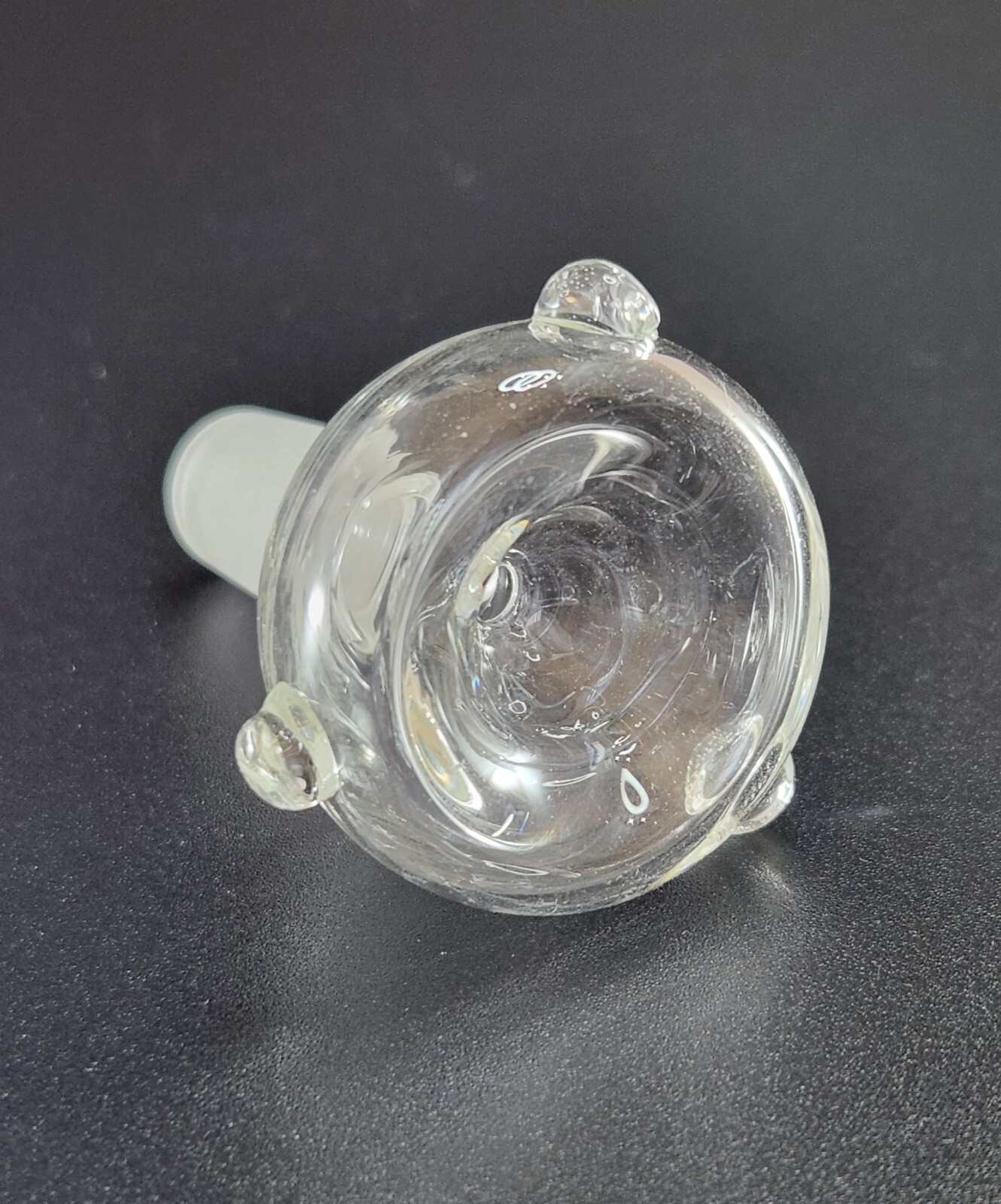 14mm Clear Glass Wide Bubble Water Pipe Slide Glass Head Piece Replacement Bowl
